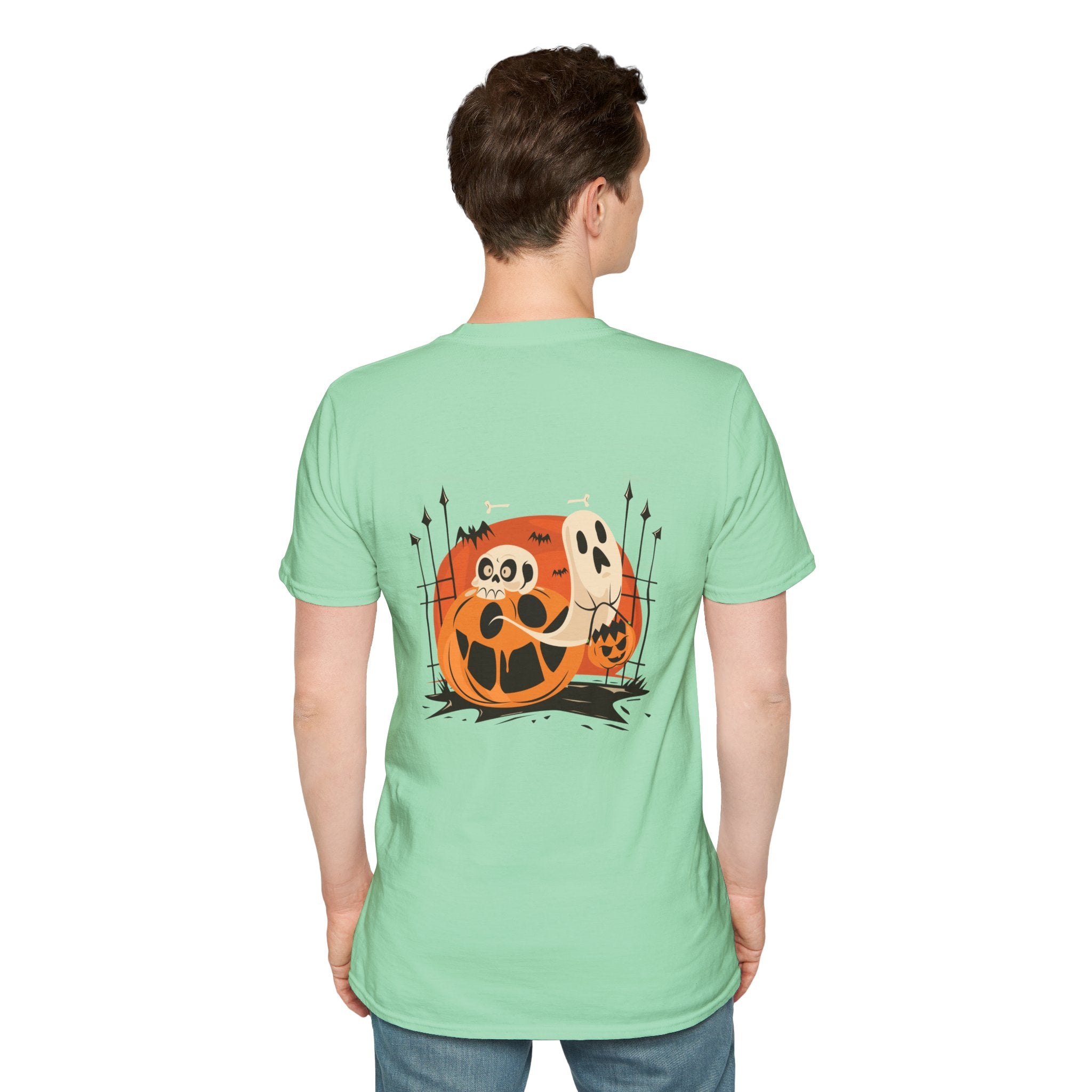 Halloween with Pumpkins | Unisex Softstyle T-Shirt