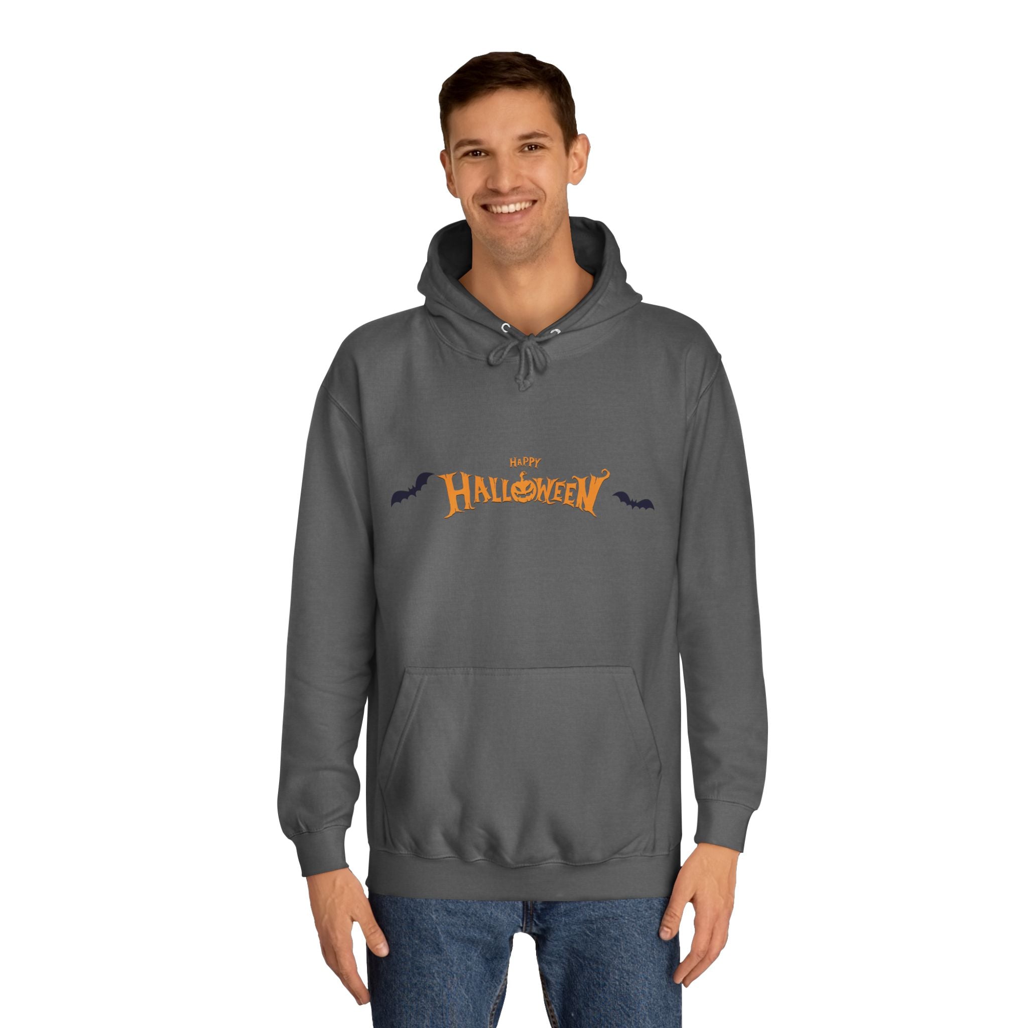 Halloween with Bats | Unisex College Hoodie