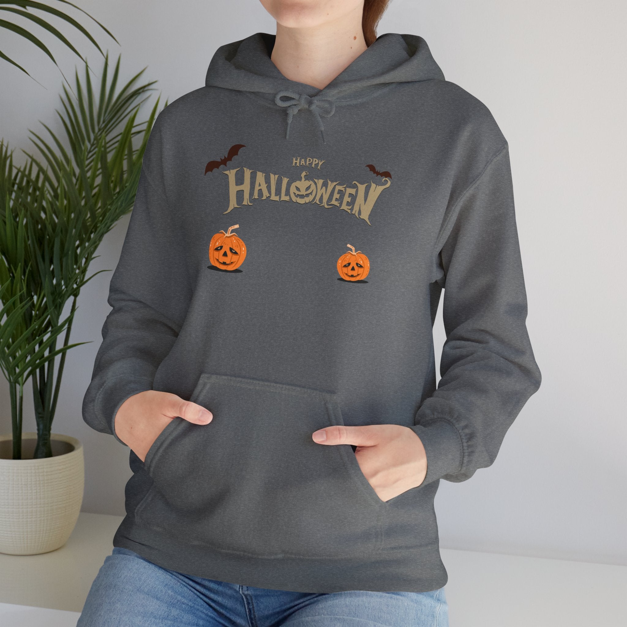 Halloween with Pumpkins | Unisex Heavy Blend Hooded Sweatshirt