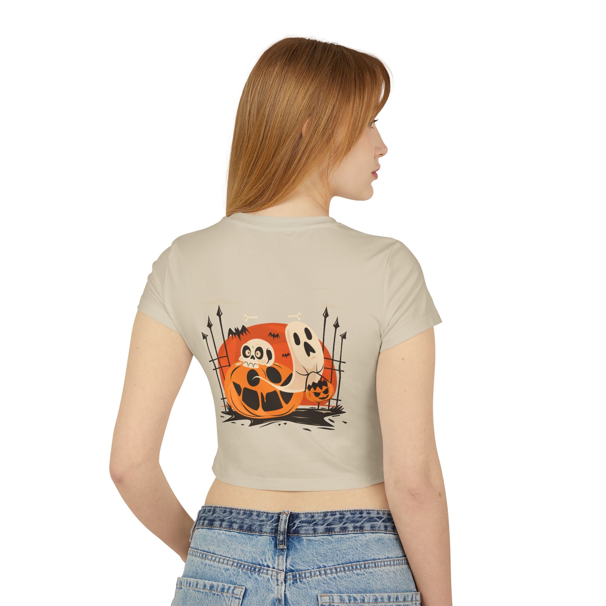 Halloween with Pumpkins | Women's Baby Tee
