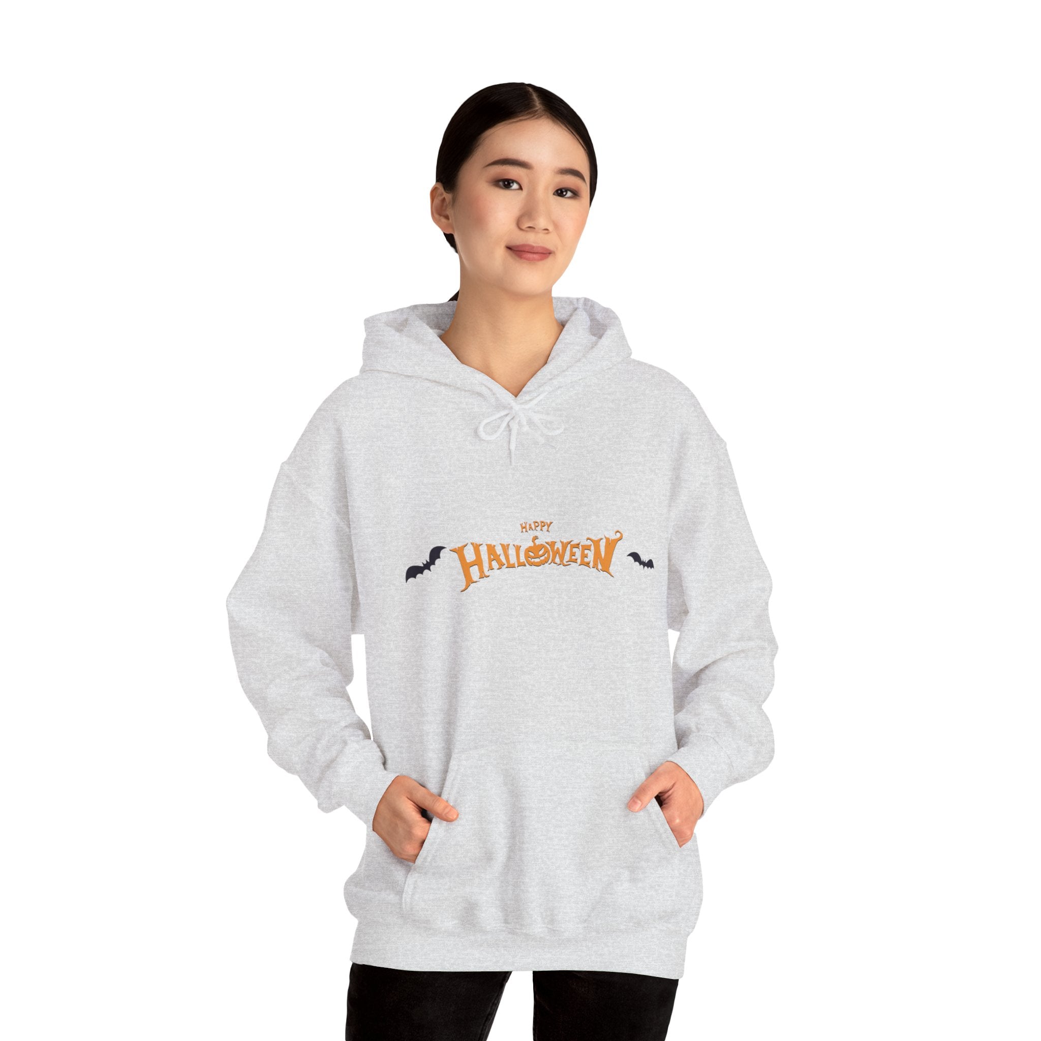 Halloween with Bats | Unisex Heavy Blend Hooded Sweatshirt