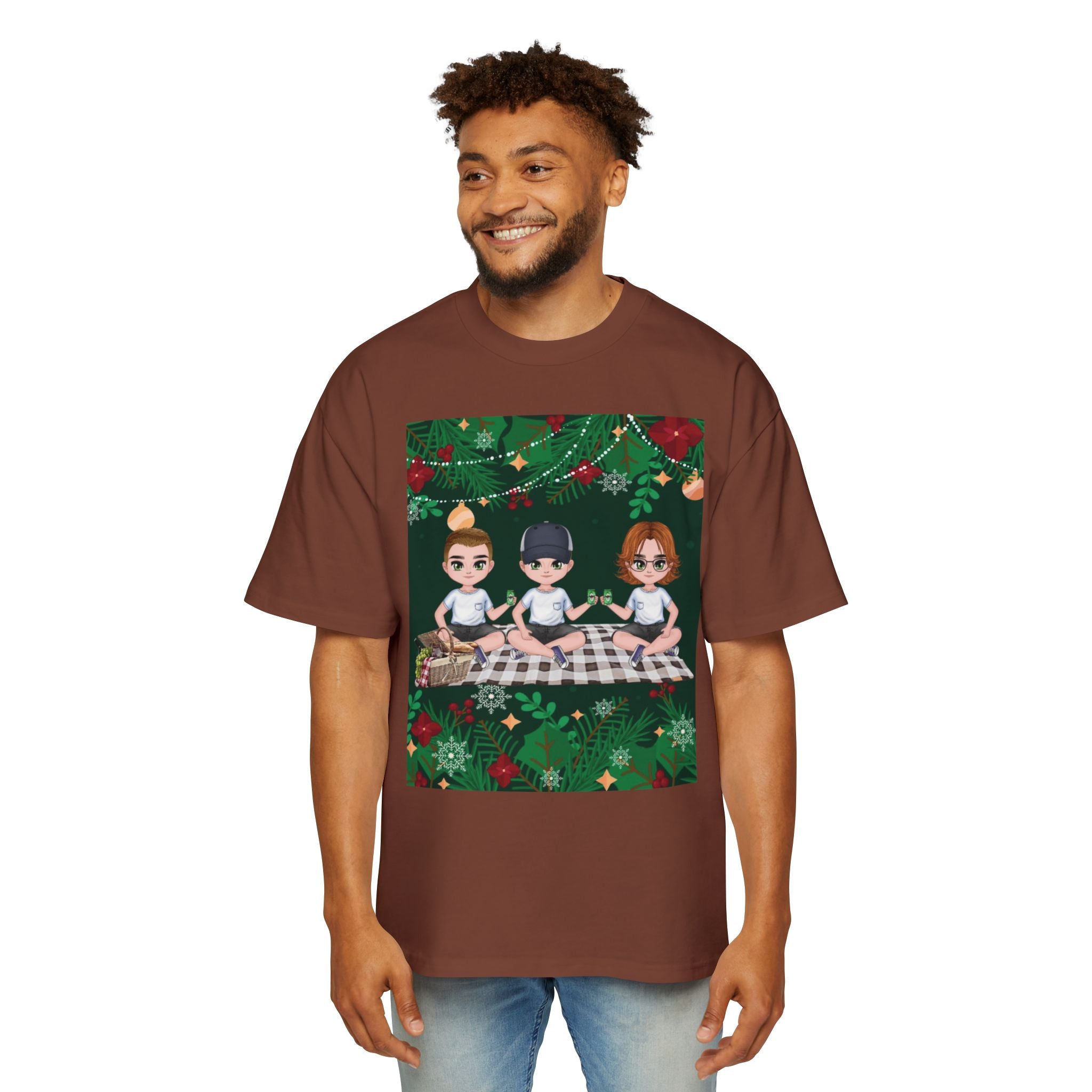 Christmas Family | Men's Heavy Oversized Tee