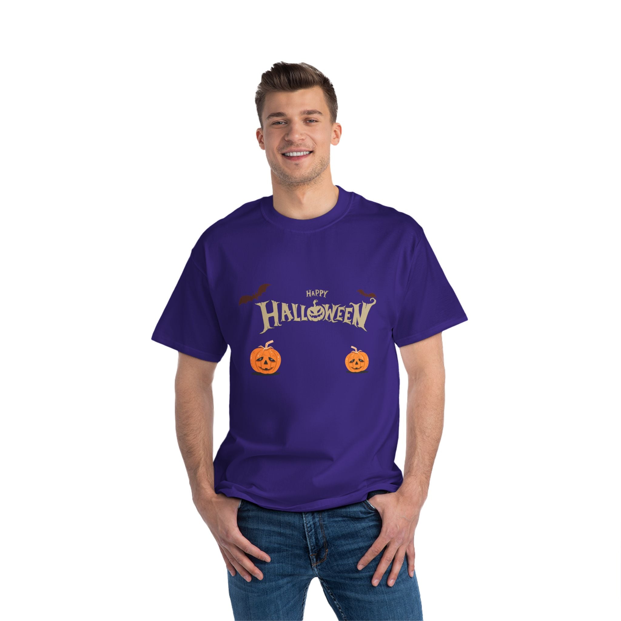 Halloween with Pumpkins | Beefy-T®  Short-Sleeve T-Shirt