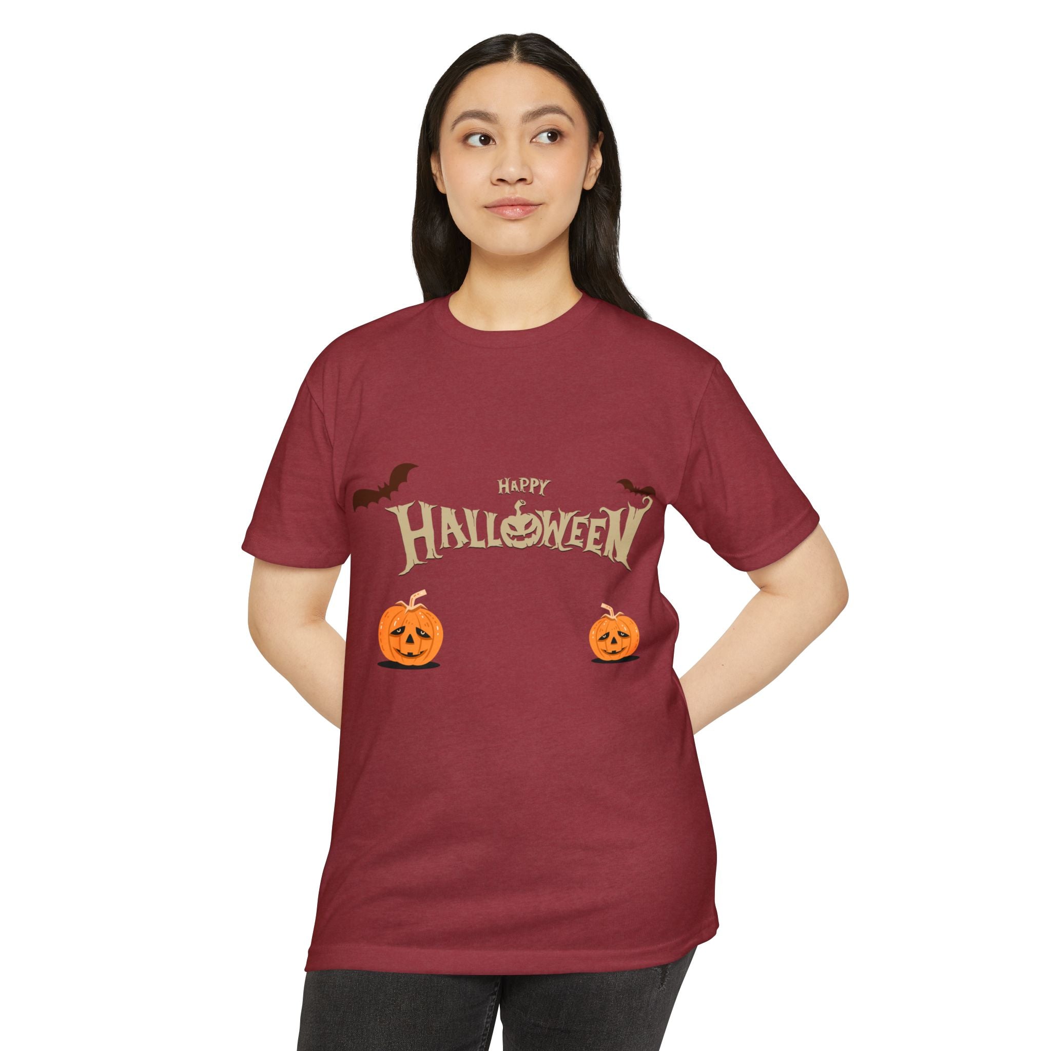 Halloween with Pumpkins | Unisex CVC Jersey T-shirt