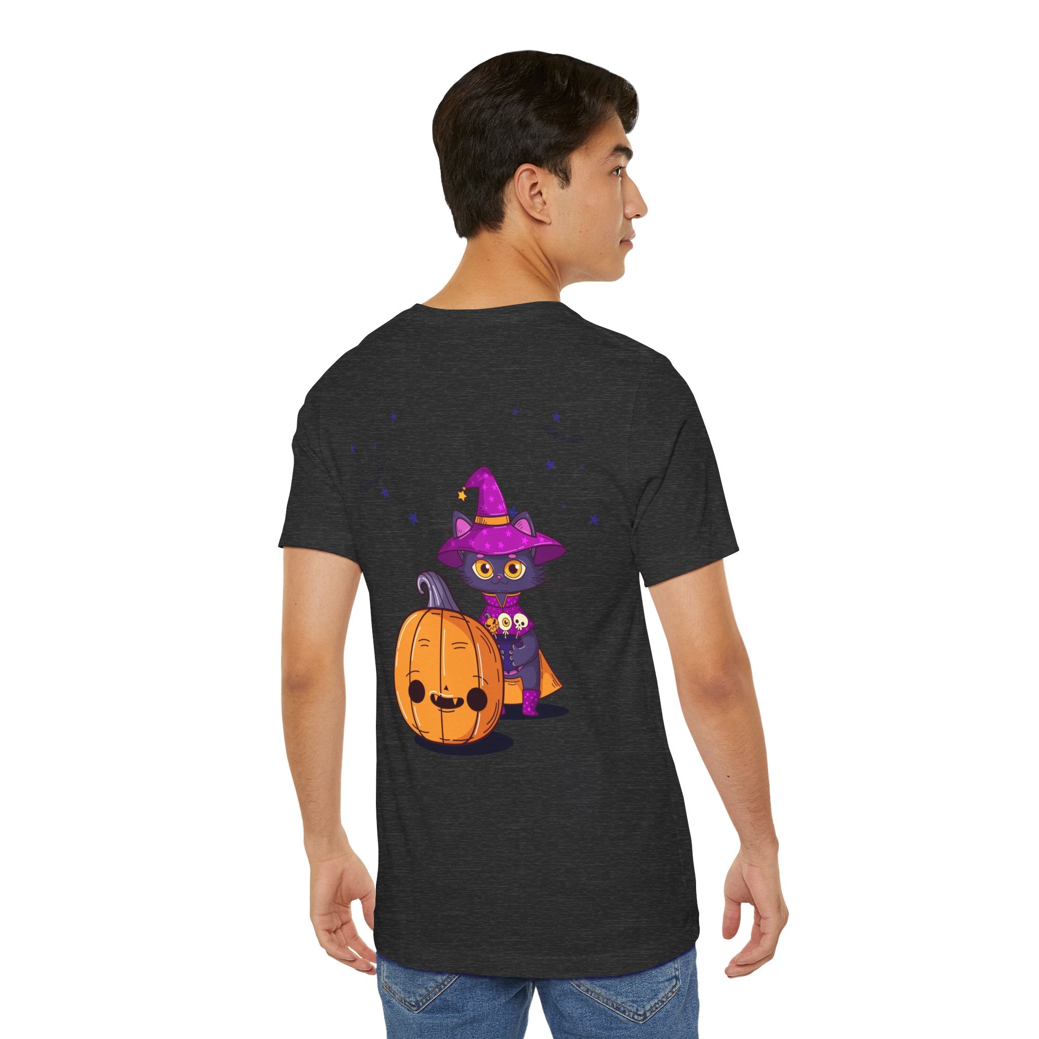 Halloween with Witch's Cats | Unisex Jersey Short Sleeve Tee