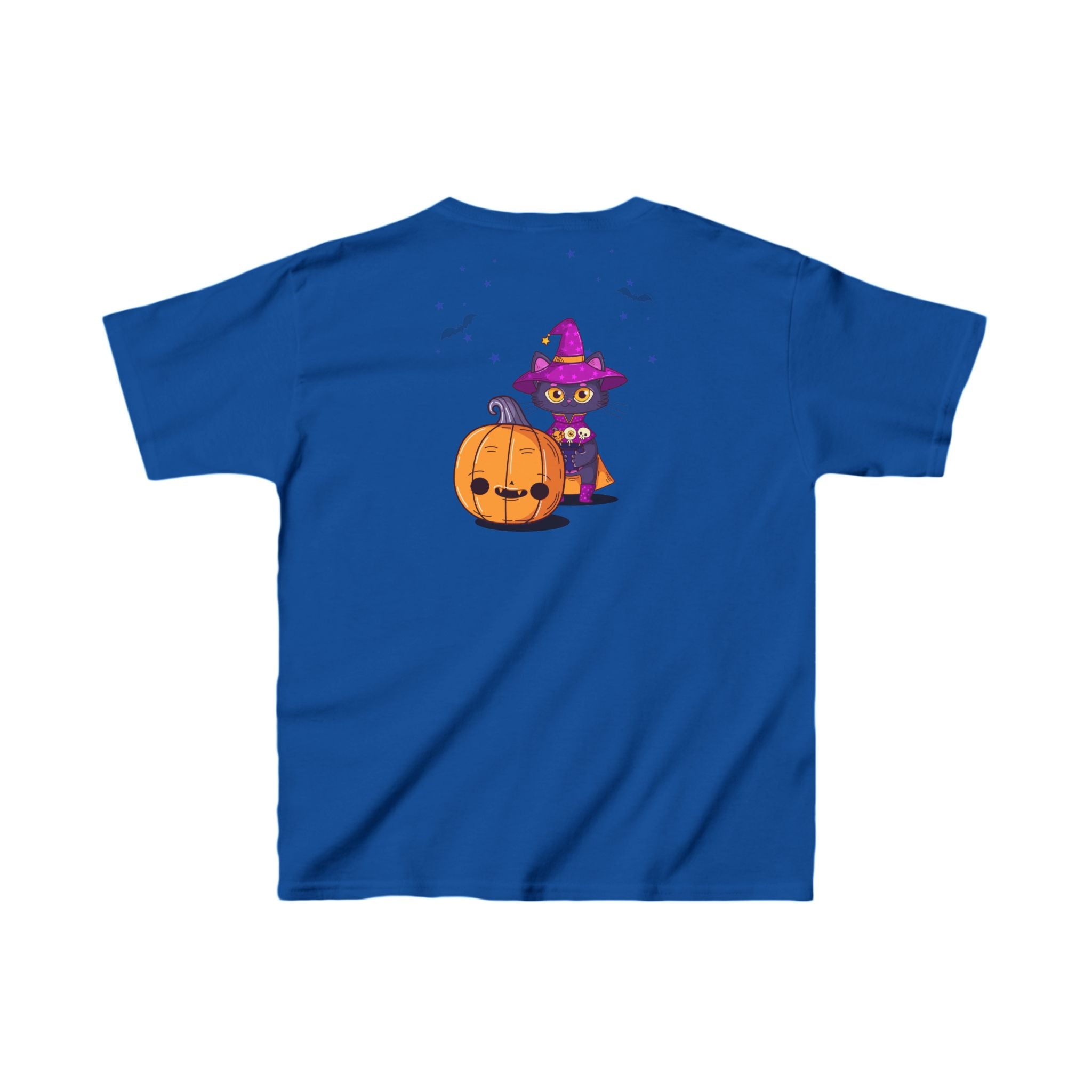 Halloween with Witch's Cats | Kids Heavy Cotton Tee