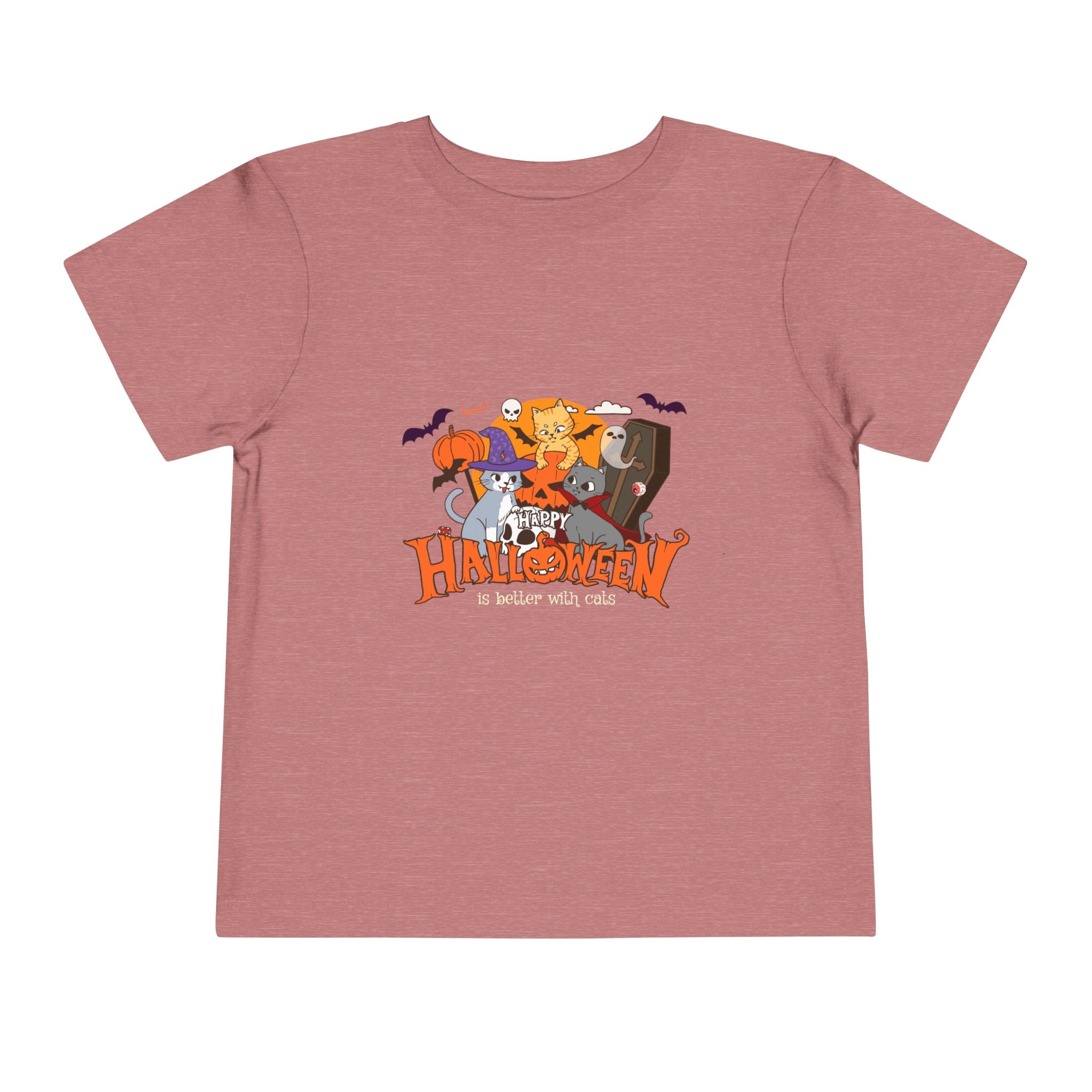 Halloween is Better with Cats | Toddler Short Sleeve Tee