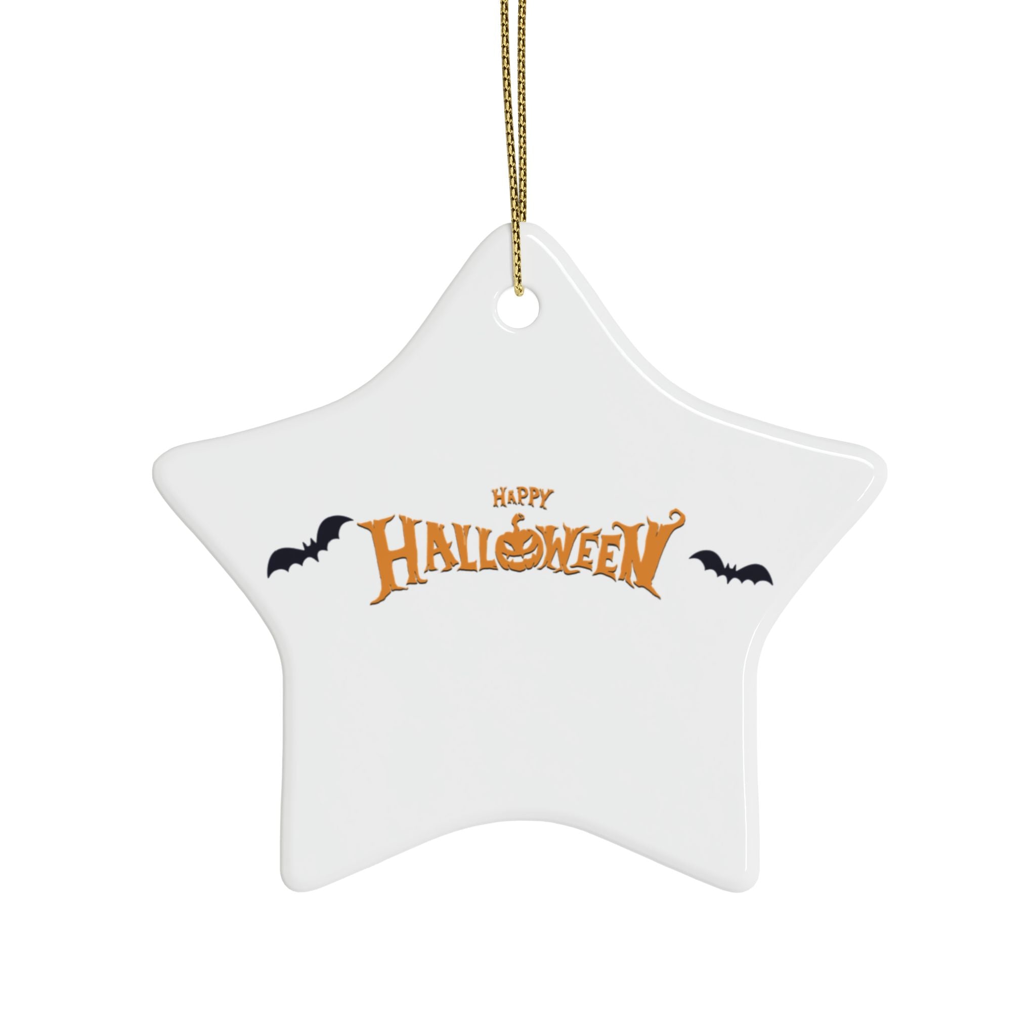 Halloween with Bats | Ceramic Ornaments