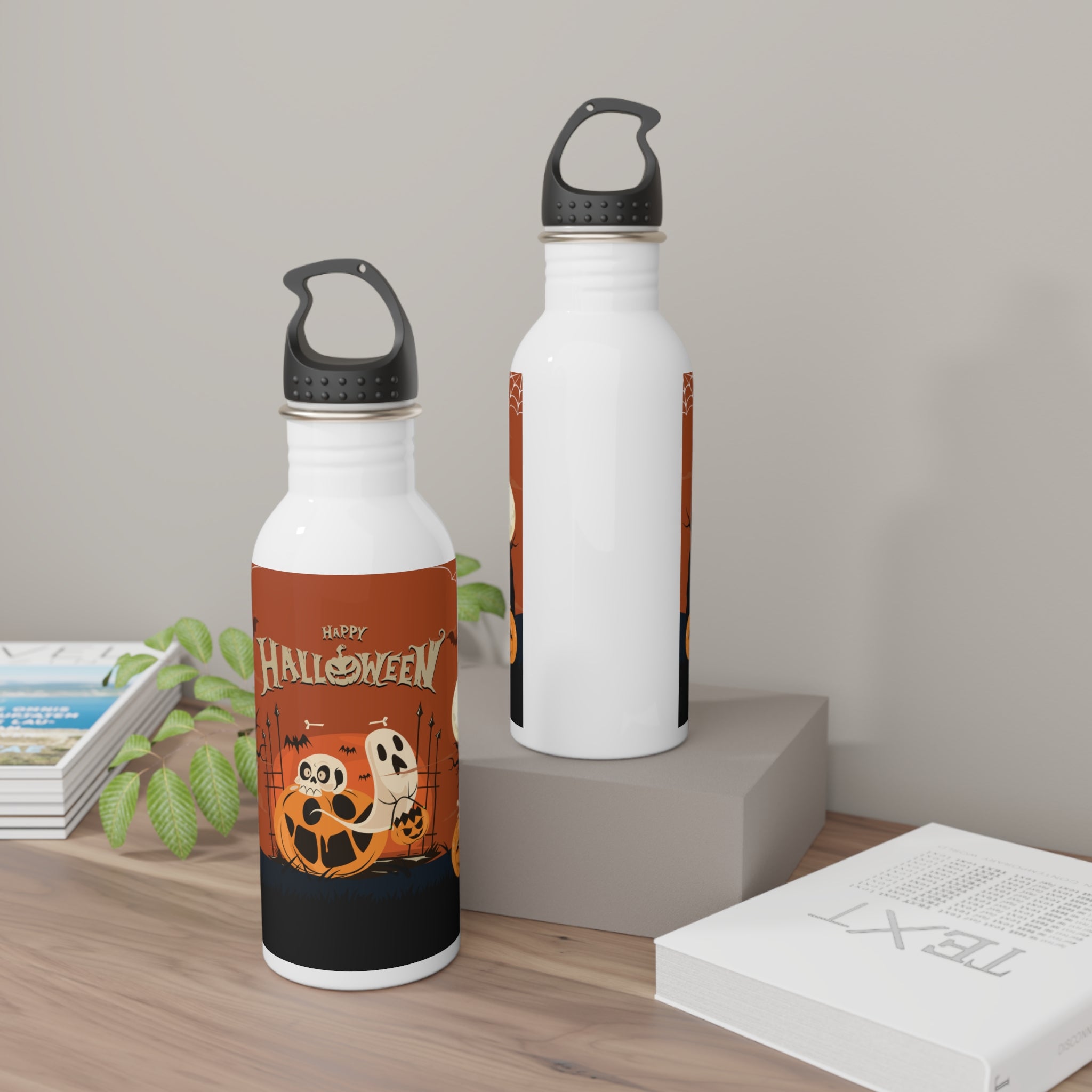 Happy Halloween with Pumpkin | Stainless Steel Water Bottle