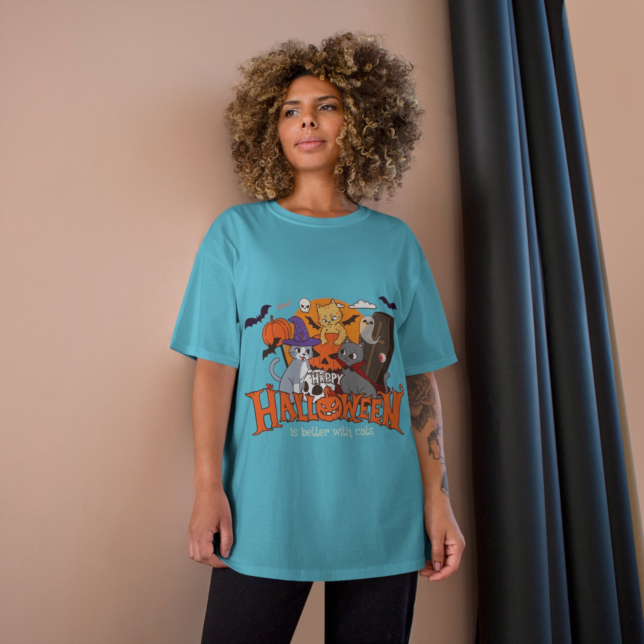 Halloween is Better with Cats | Champion T-Shirt