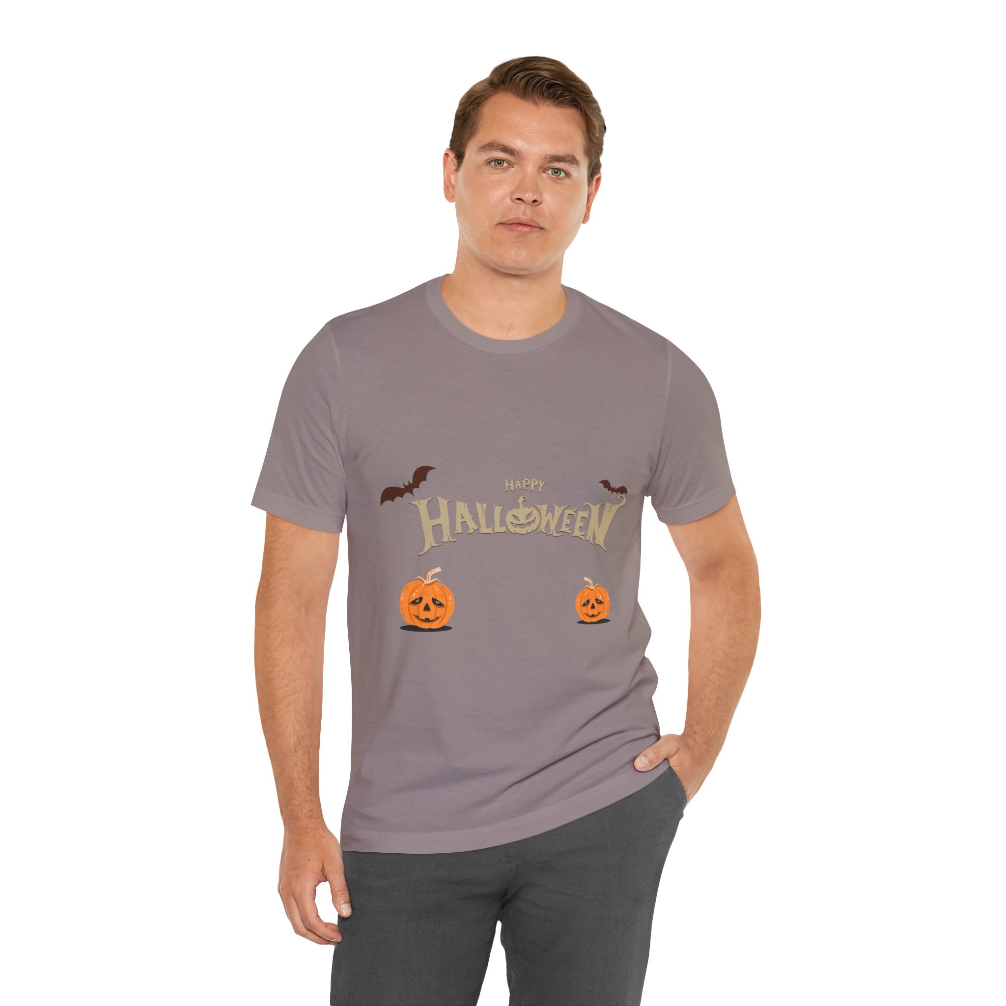 Halloween with Pumpkins | Unisex Jersey Short Sleeve Tee