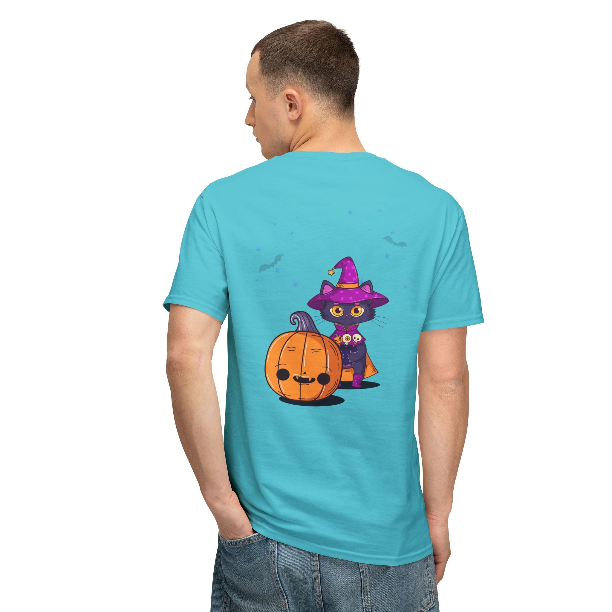 Halloween with Witch's Cats | Unisex HD Cotton™ T-shirt