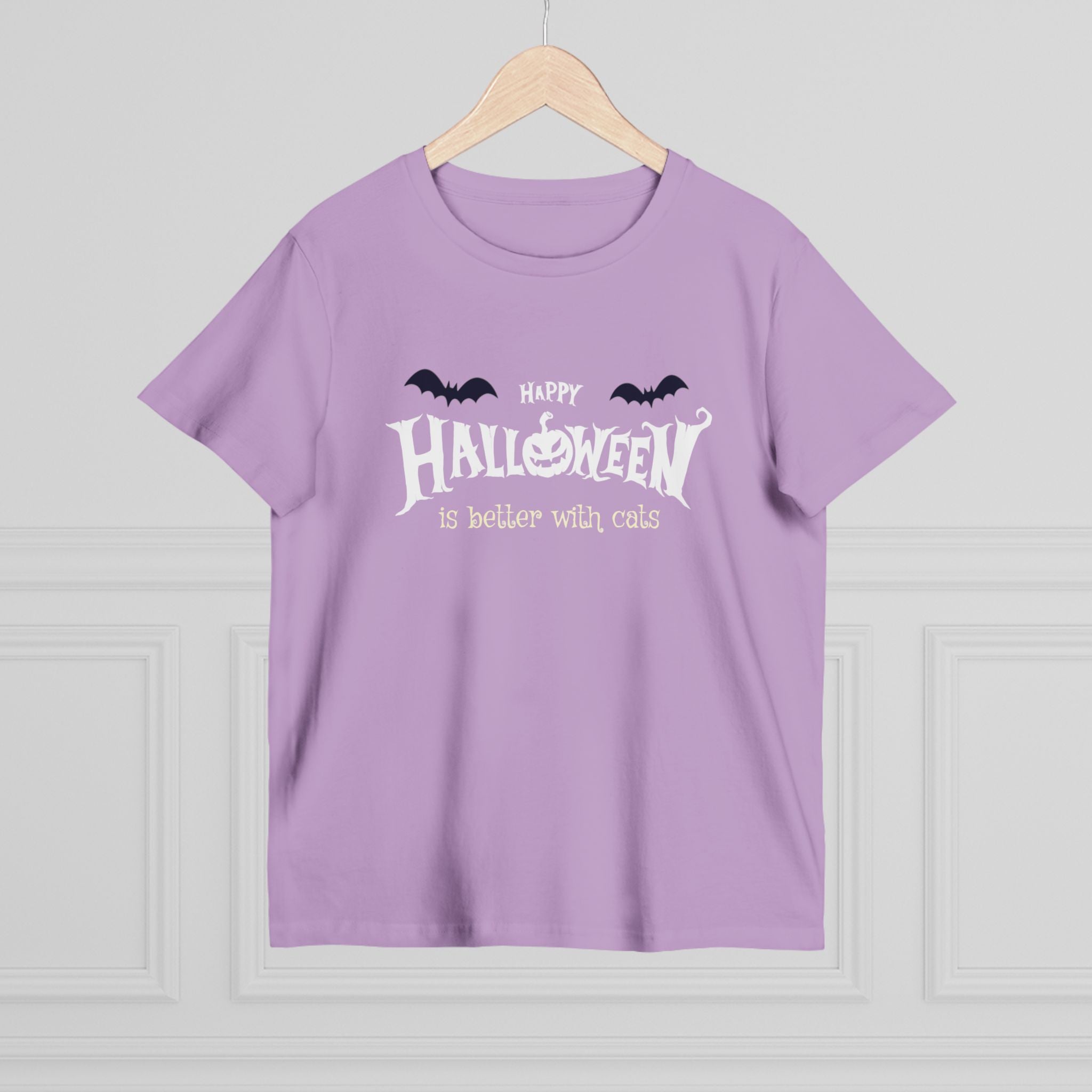 Halloween with Witch's Cats | Women’s Maple Tee