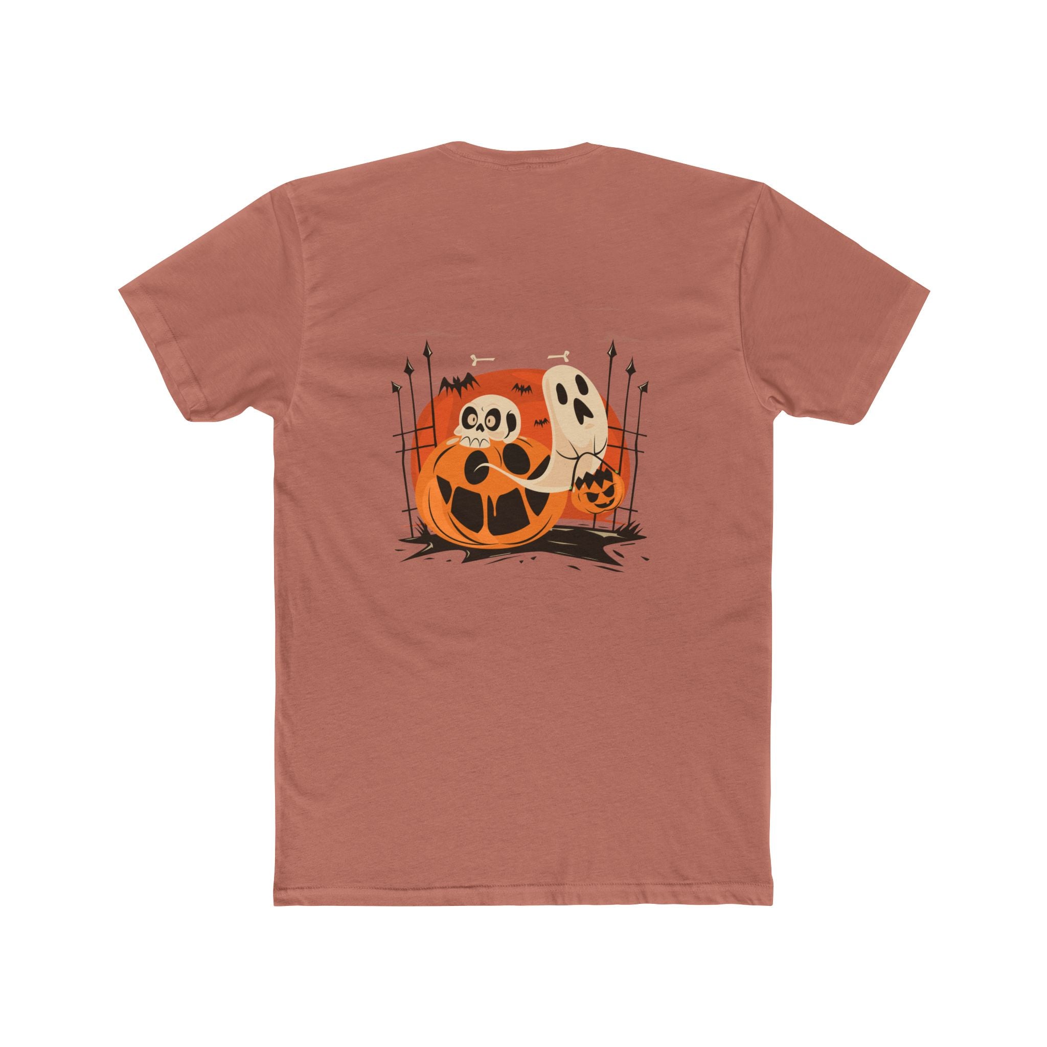 Halloween with Pumpkins | Unisex Cotton Crew Tee