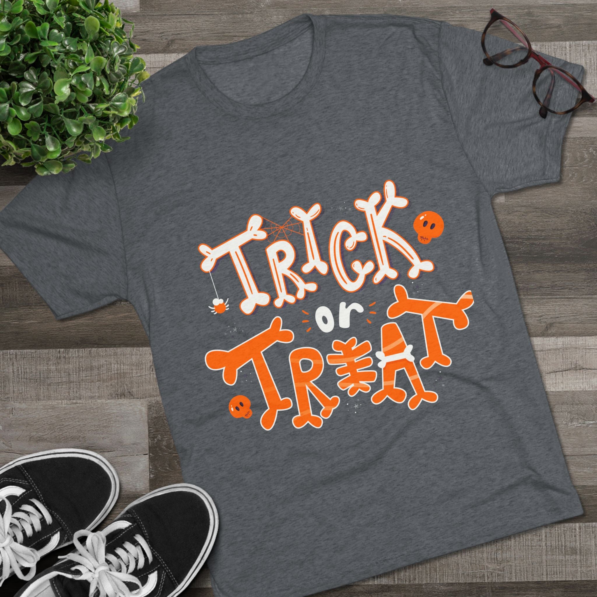 Halloween Trick or Treat | Unisex Tri-Blend Crew Tee