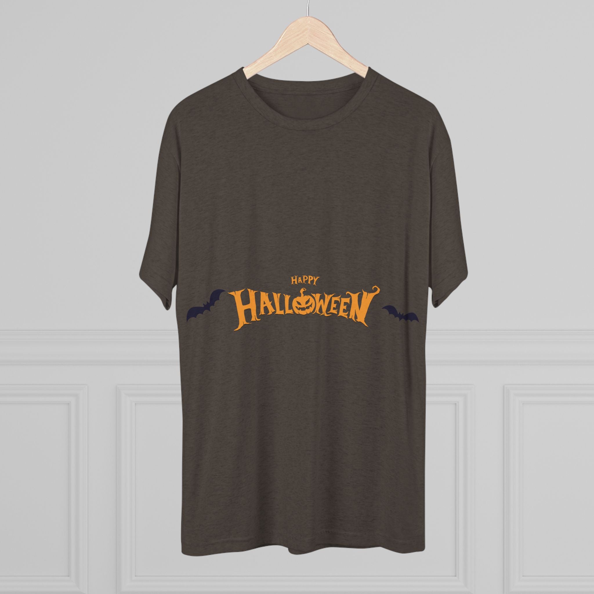 Halloween with Bats | Unisex Tri-Blend Crew Tee