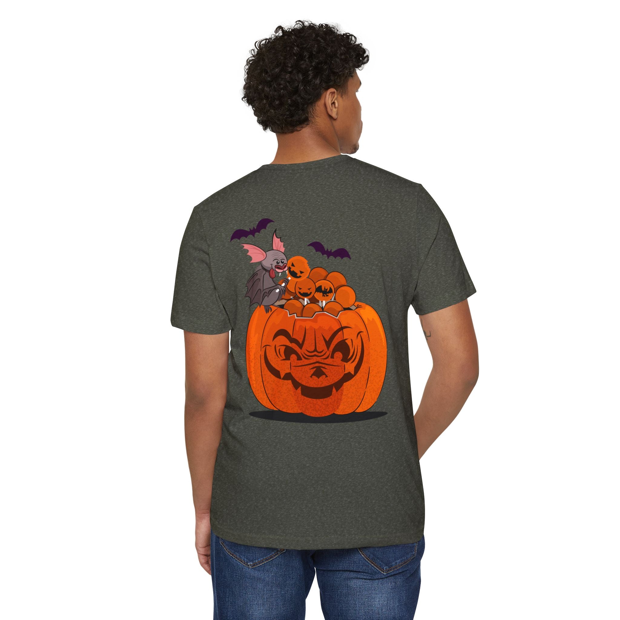 Halloween Trick or Treat | Unisex Recycled Organic T-Shirt