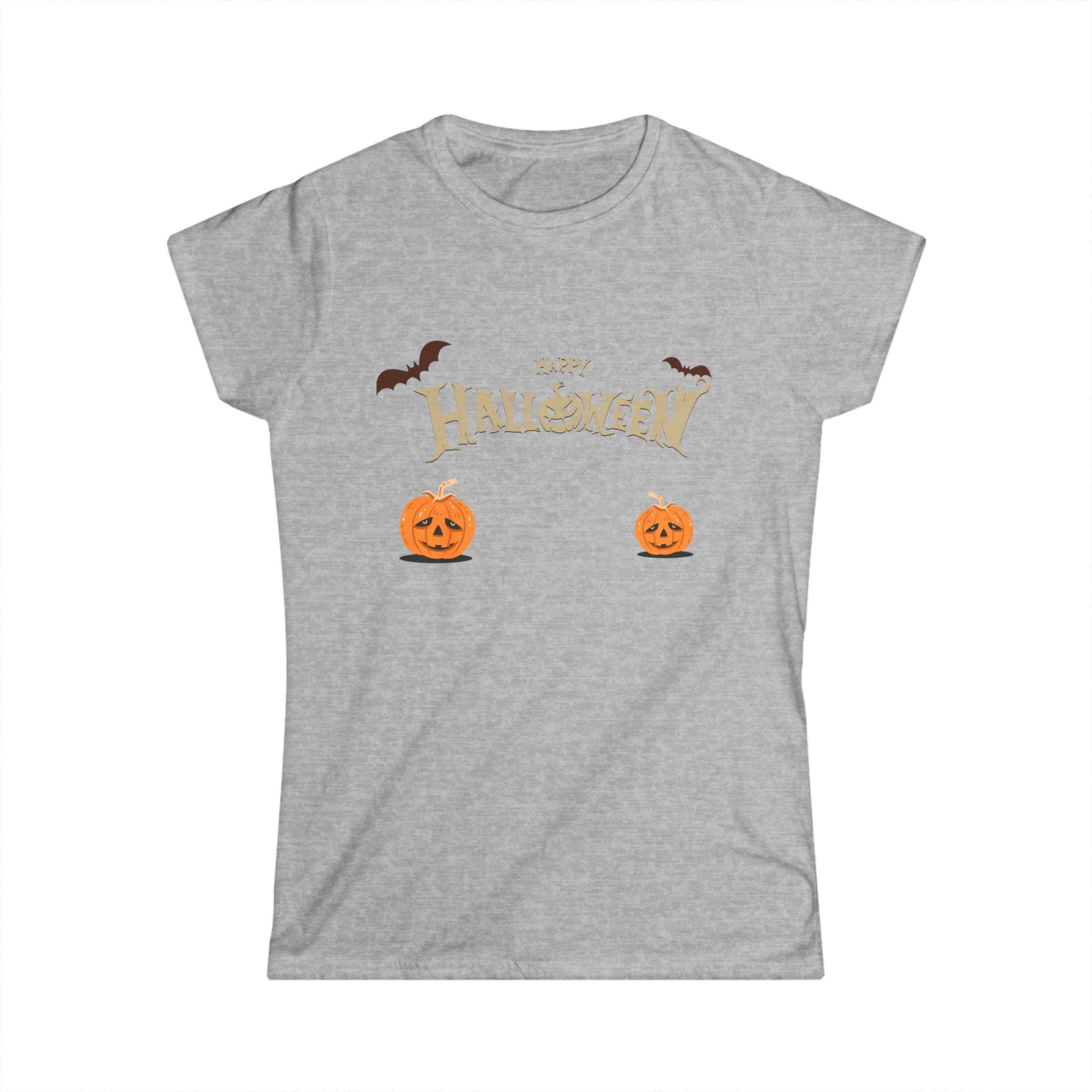 Halloween with Pumpkins | Women's Softstyle Tee