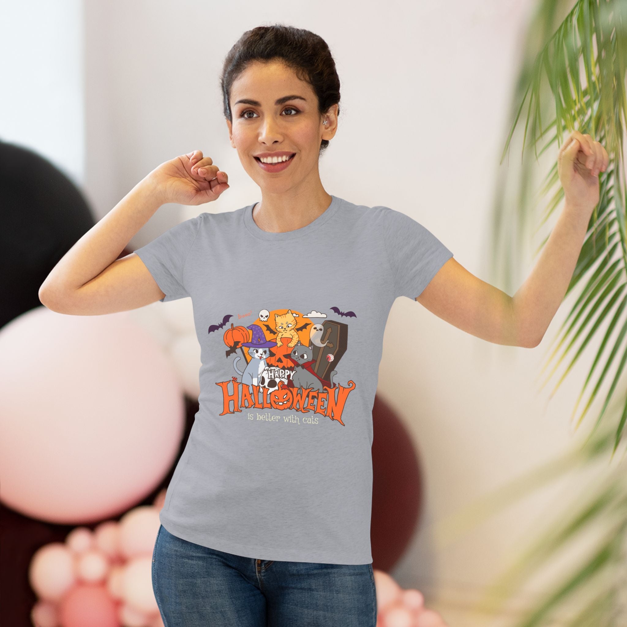 Halloween is Better with Cats | Women's Triblend Tee