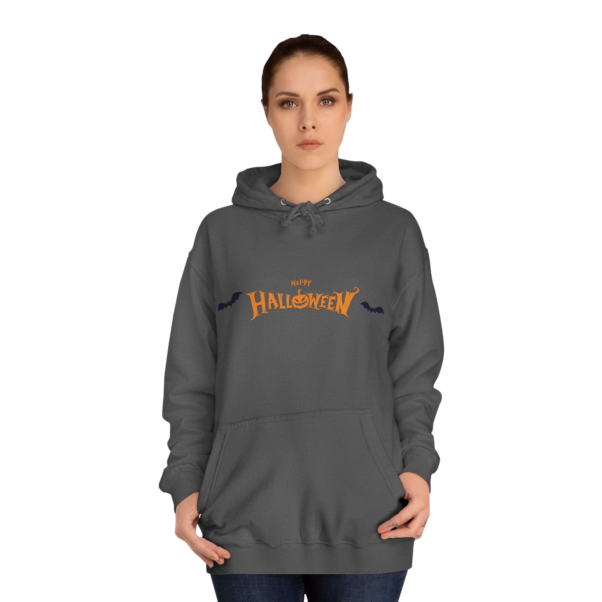 Halloween with Bats | Unisex College Hoodie