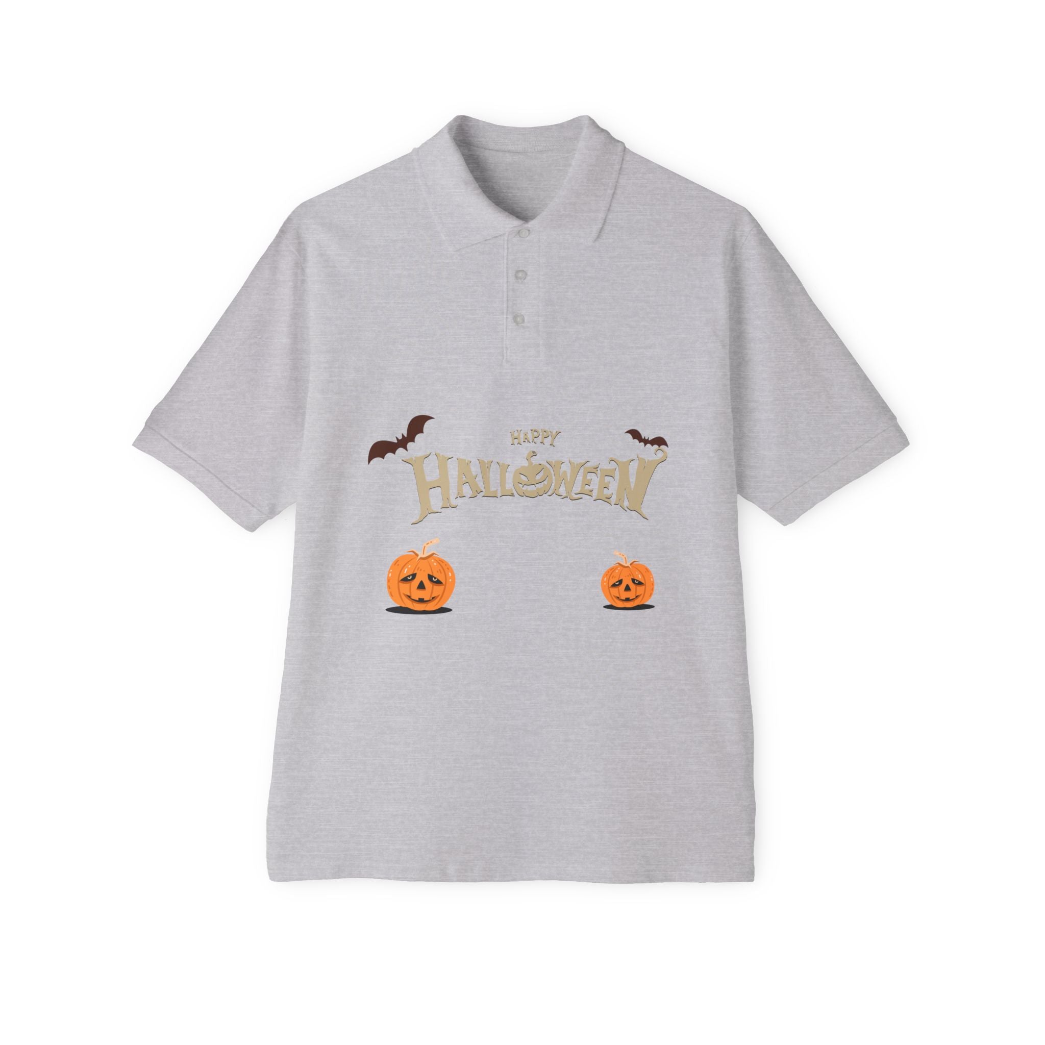 Halloween with Pumpkins | Men's Piqué Polo