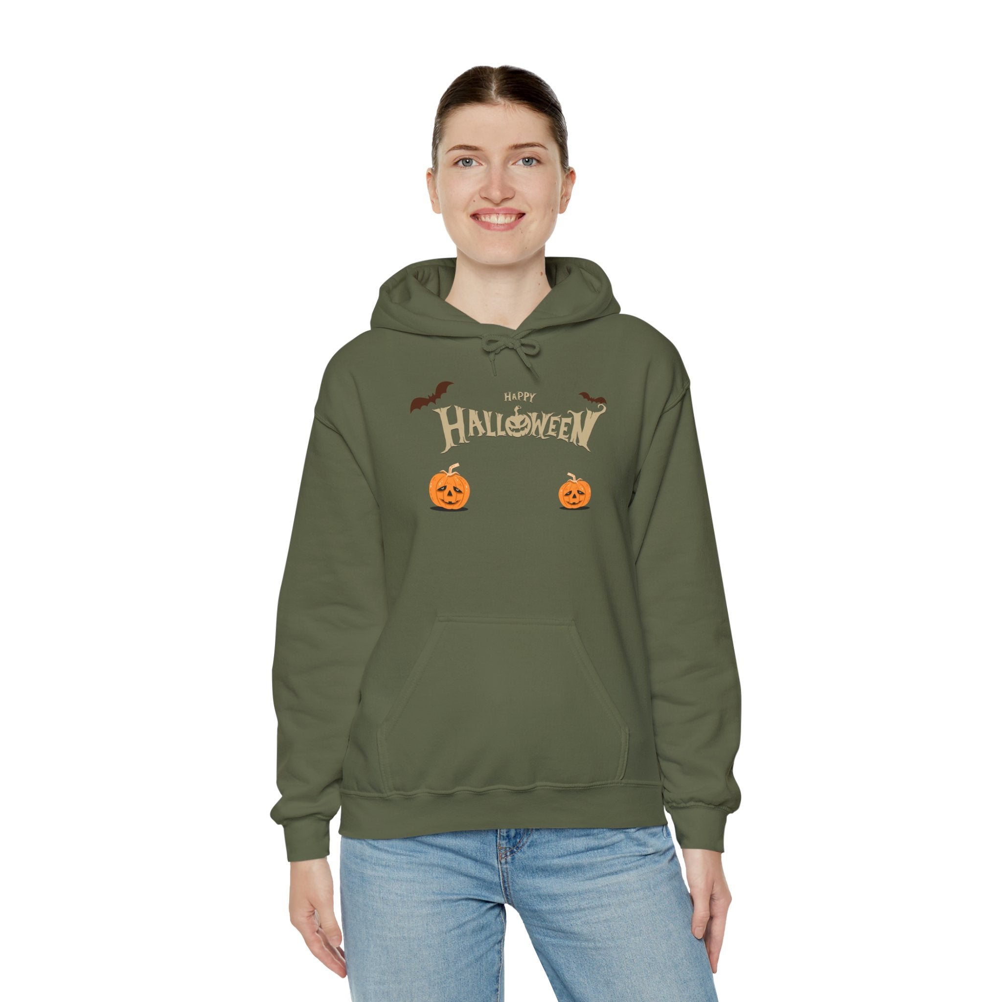 Halloween with Pumpkins | Unisex Heavy Blend Hooded Sweatshirt