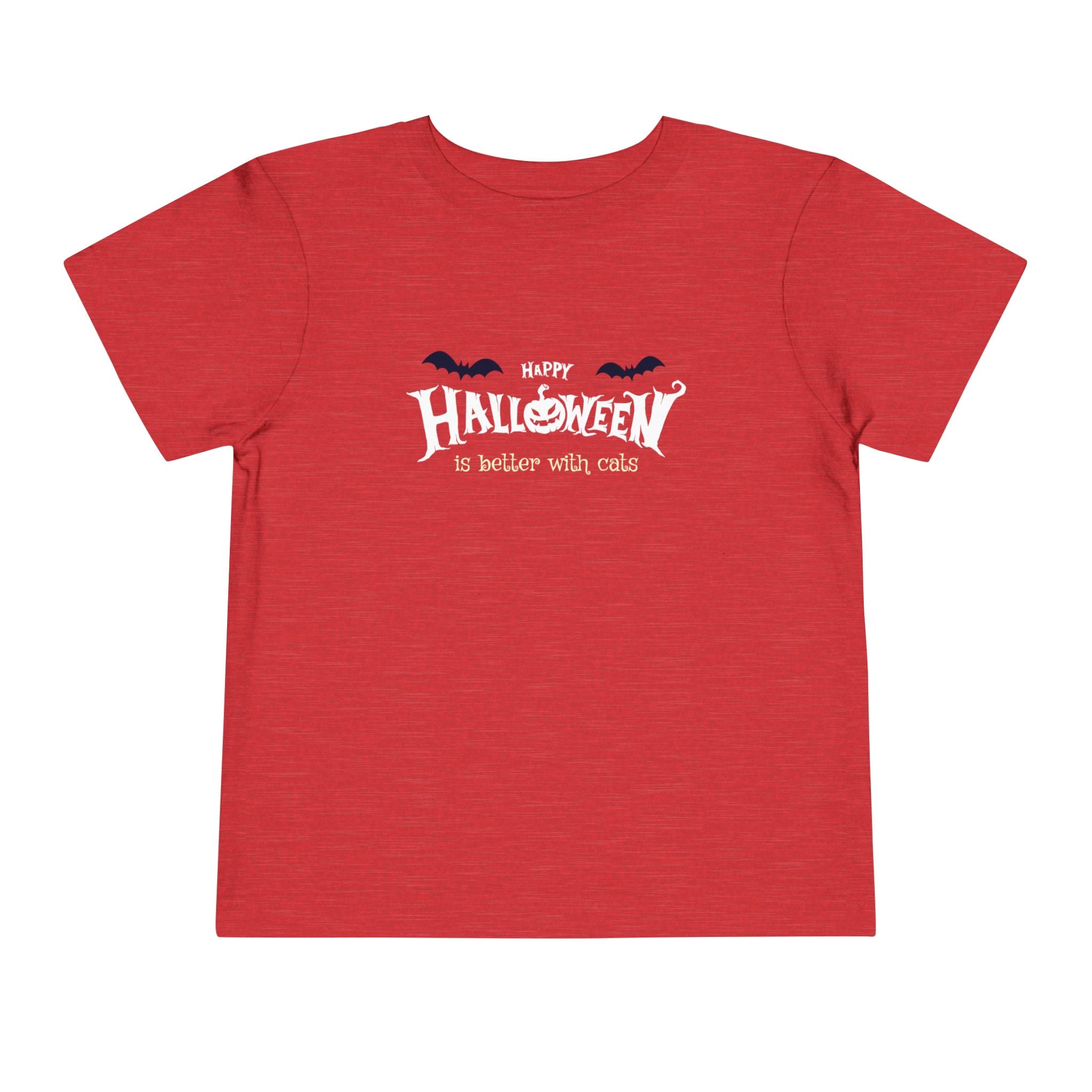 Halloween with Witch's Cats | Toddler Short Sleeve Tee