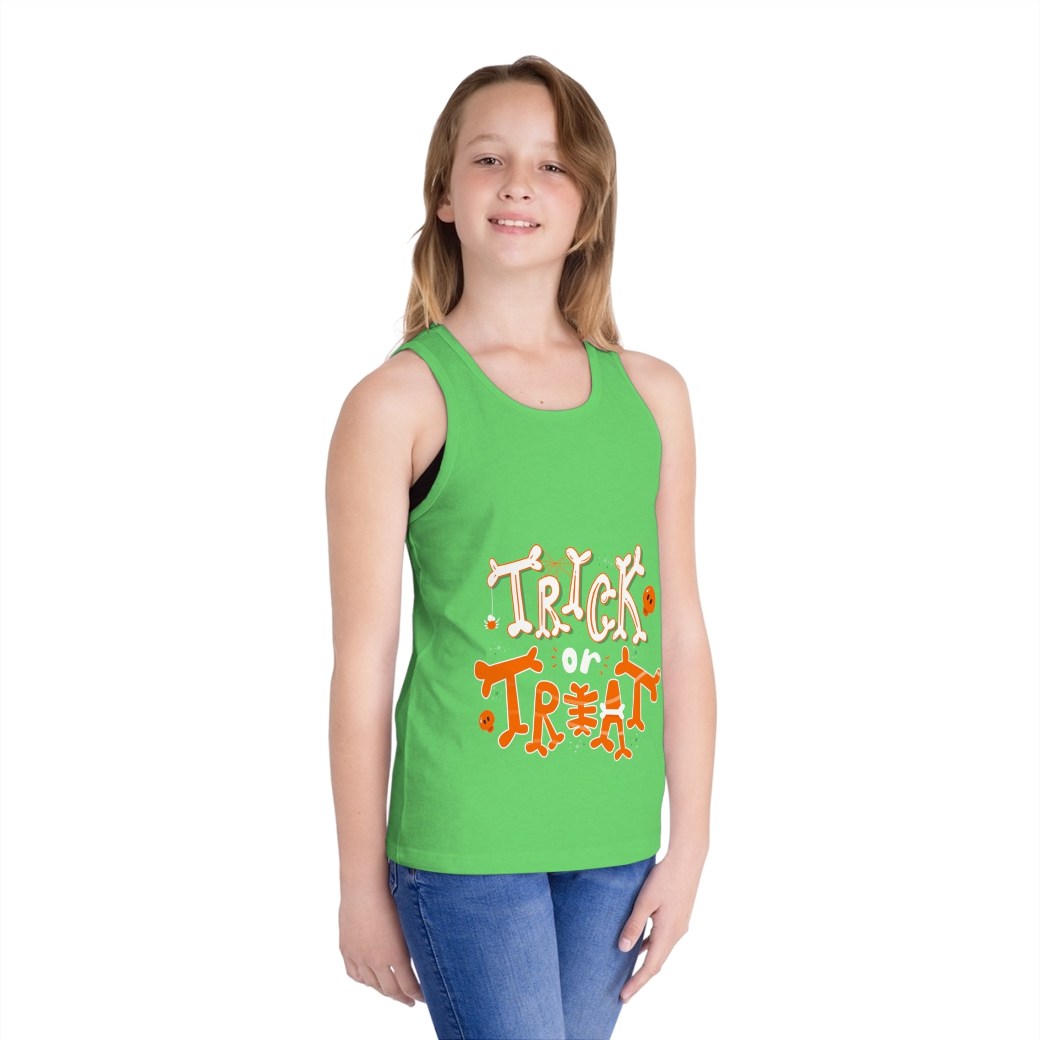 Halloween Trick or Treat | Kid's Jersey Tank Top