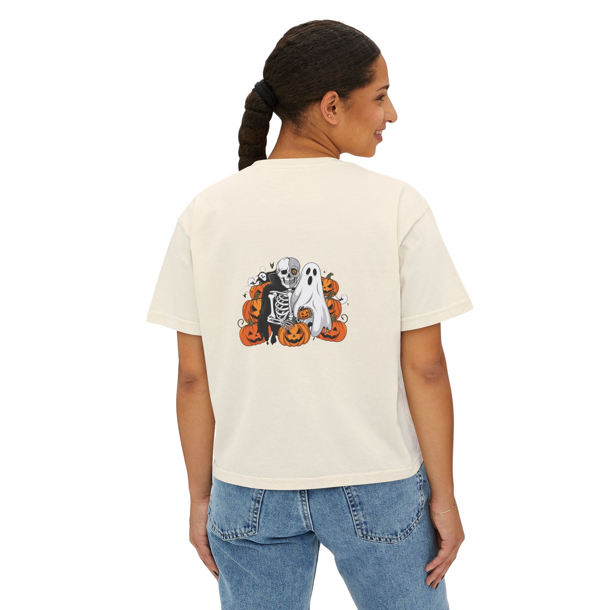 Halloween with Bats | Women's Boxy Tee