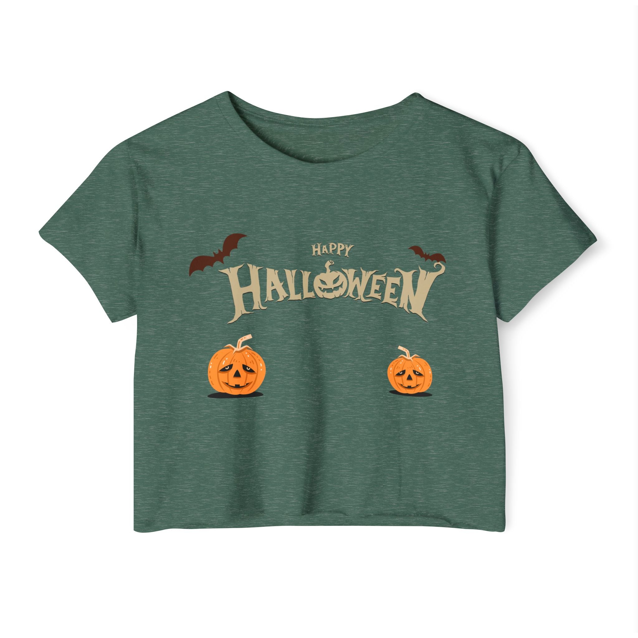 Halloween with Pumpkins | Women's Festival Crop Top