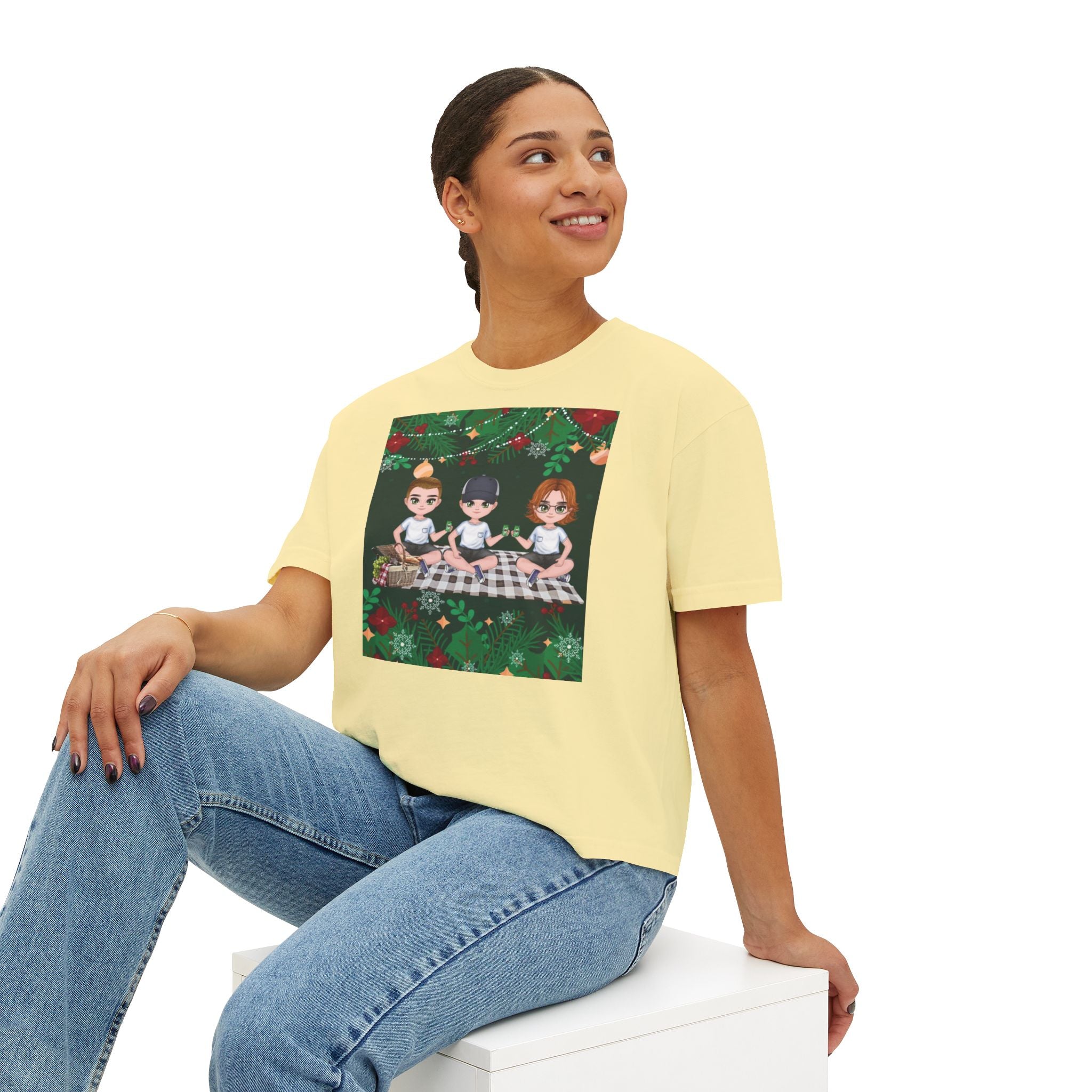 HAPPY CHRISTMAS DAY Women's Boxy Tee