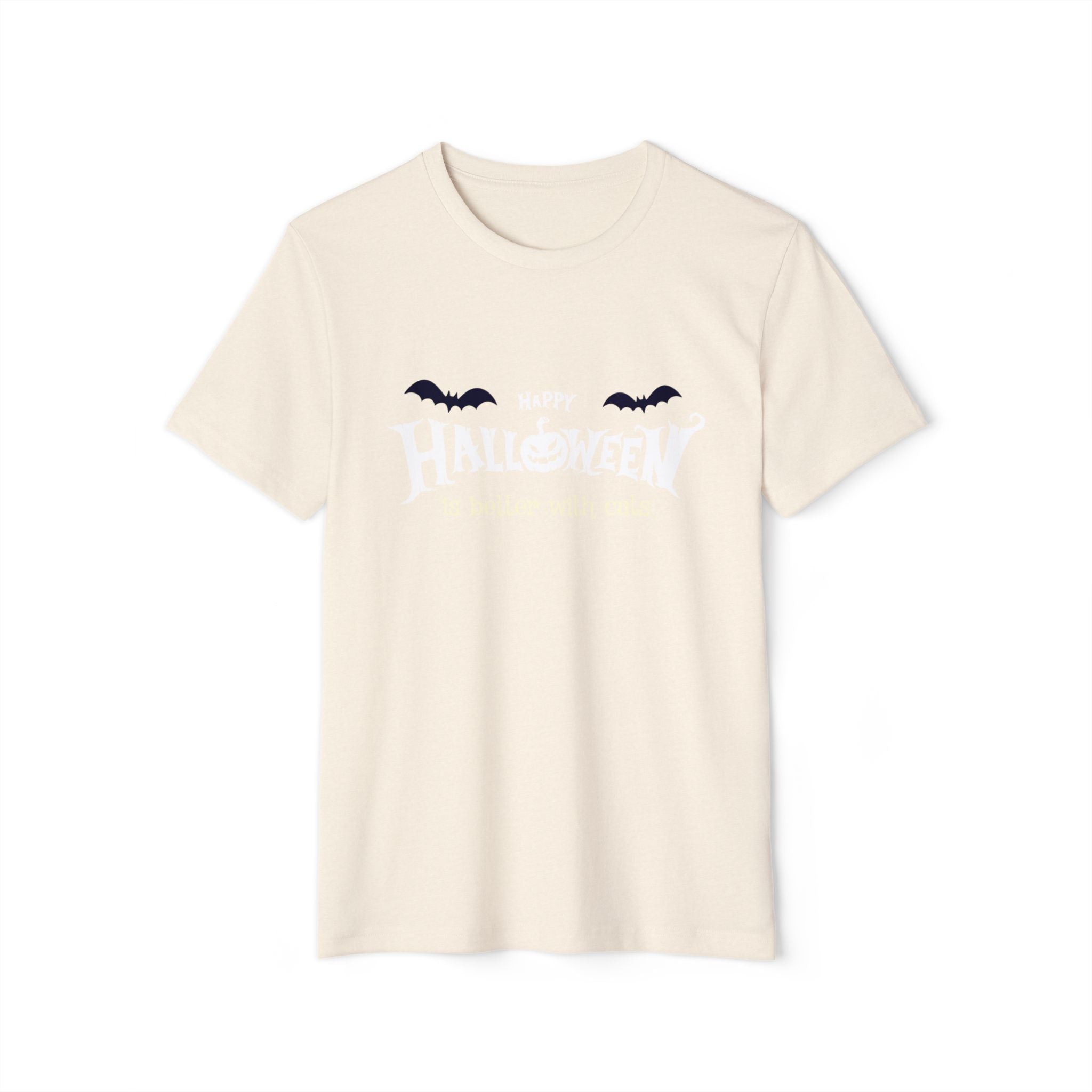 Halloween with Witch's Cats | Unisex Recycled Organic T-Shirt