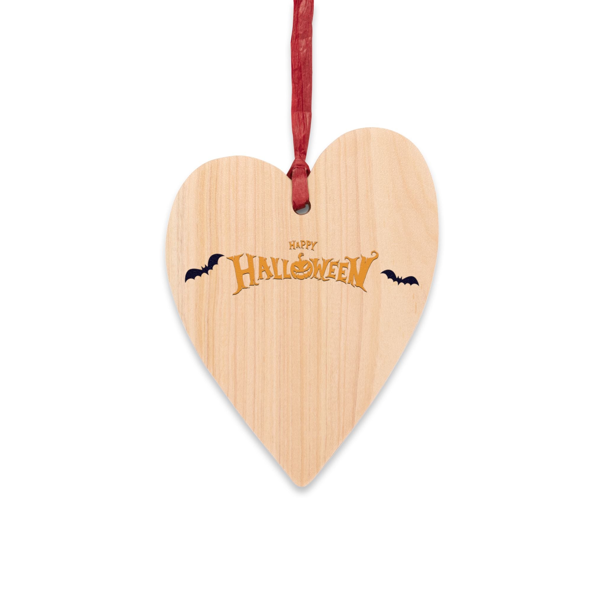 Halloween with Bats | Wooden Ornaments