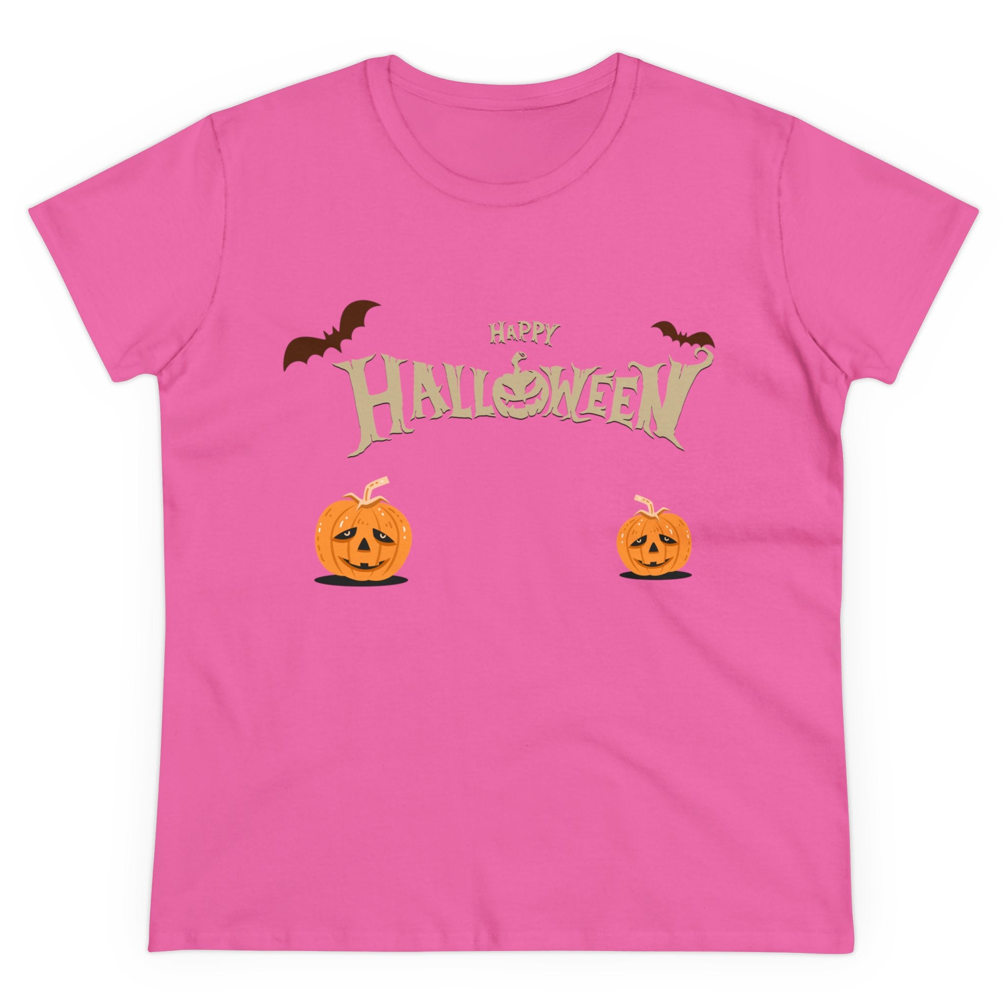Halloween with Pumpkins | Women's Midweight Cotton Tee