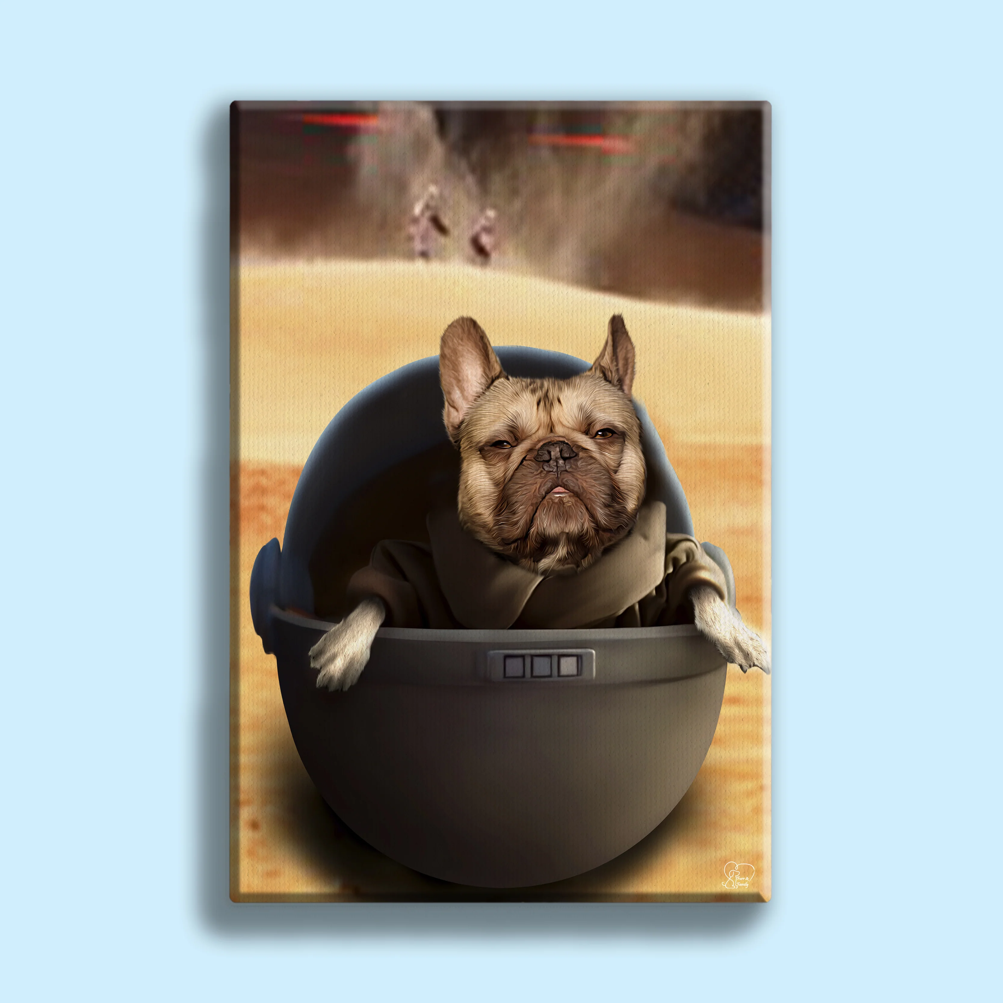 Baby Yoda Star Wars - Custom Pet Portrait