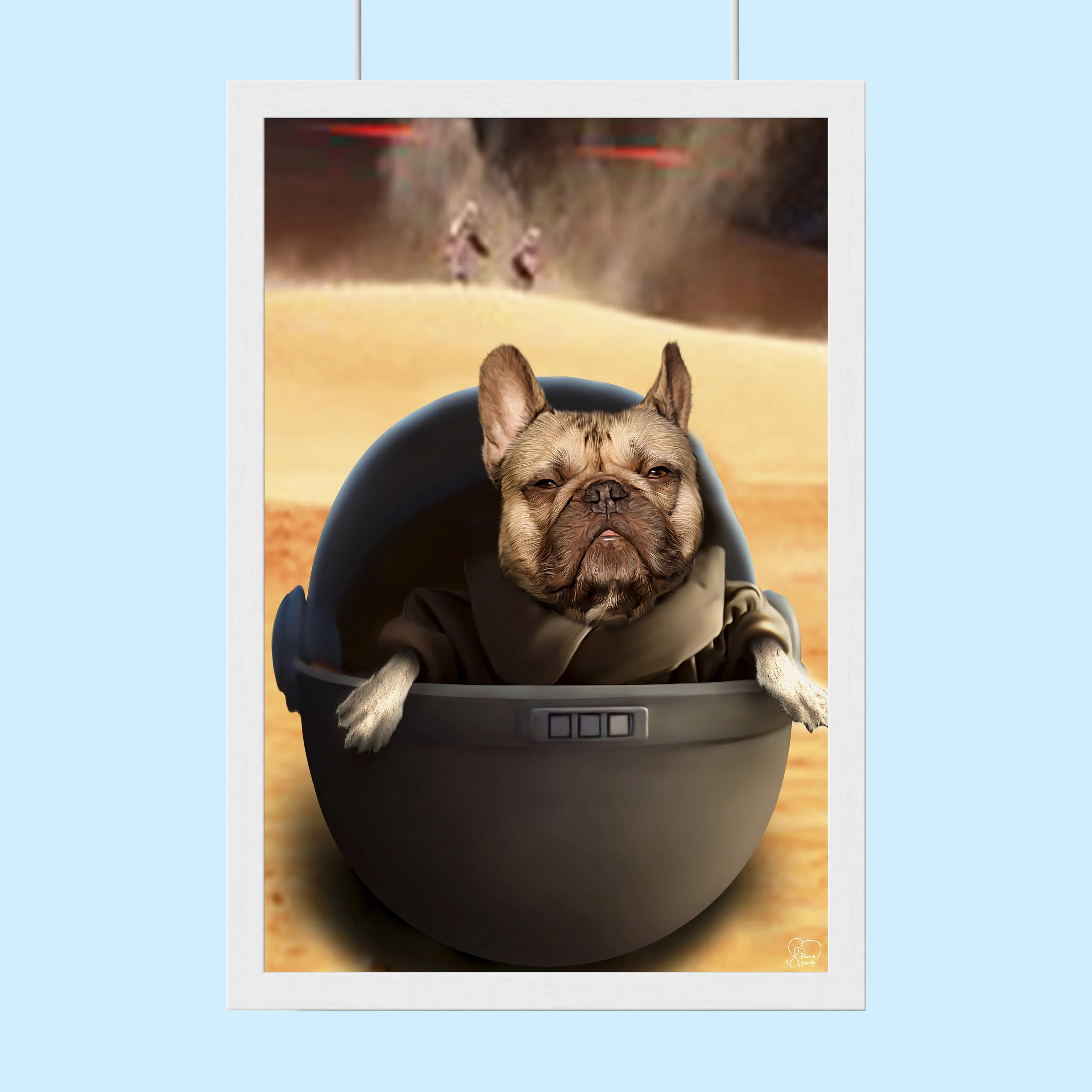 Baby Yoda Star Wars - Custom Pet Portrait