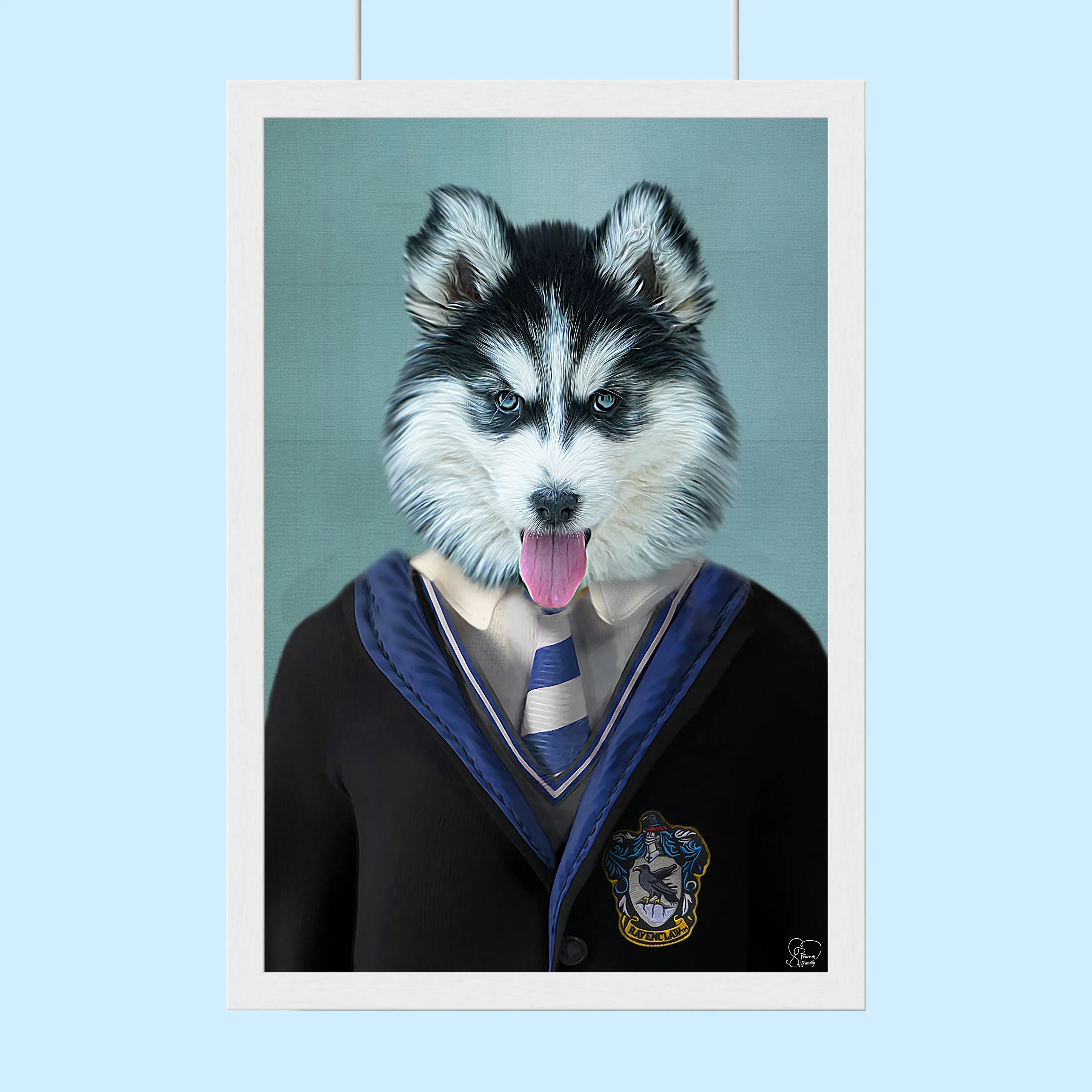 Harry Potter Raven Claw - Custom Pet Portrait