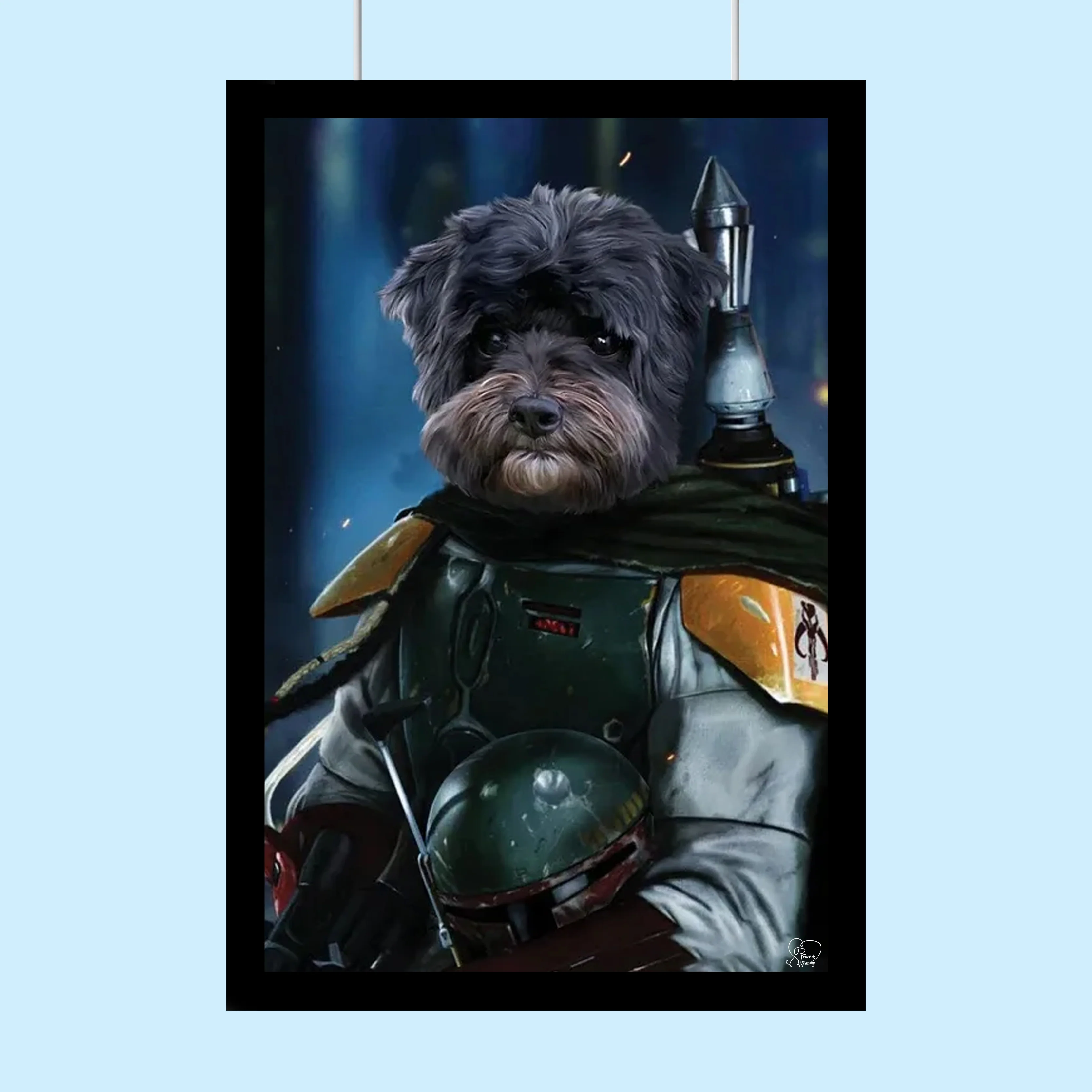 Boba Fett Star Wars - Custom Pet Portrait