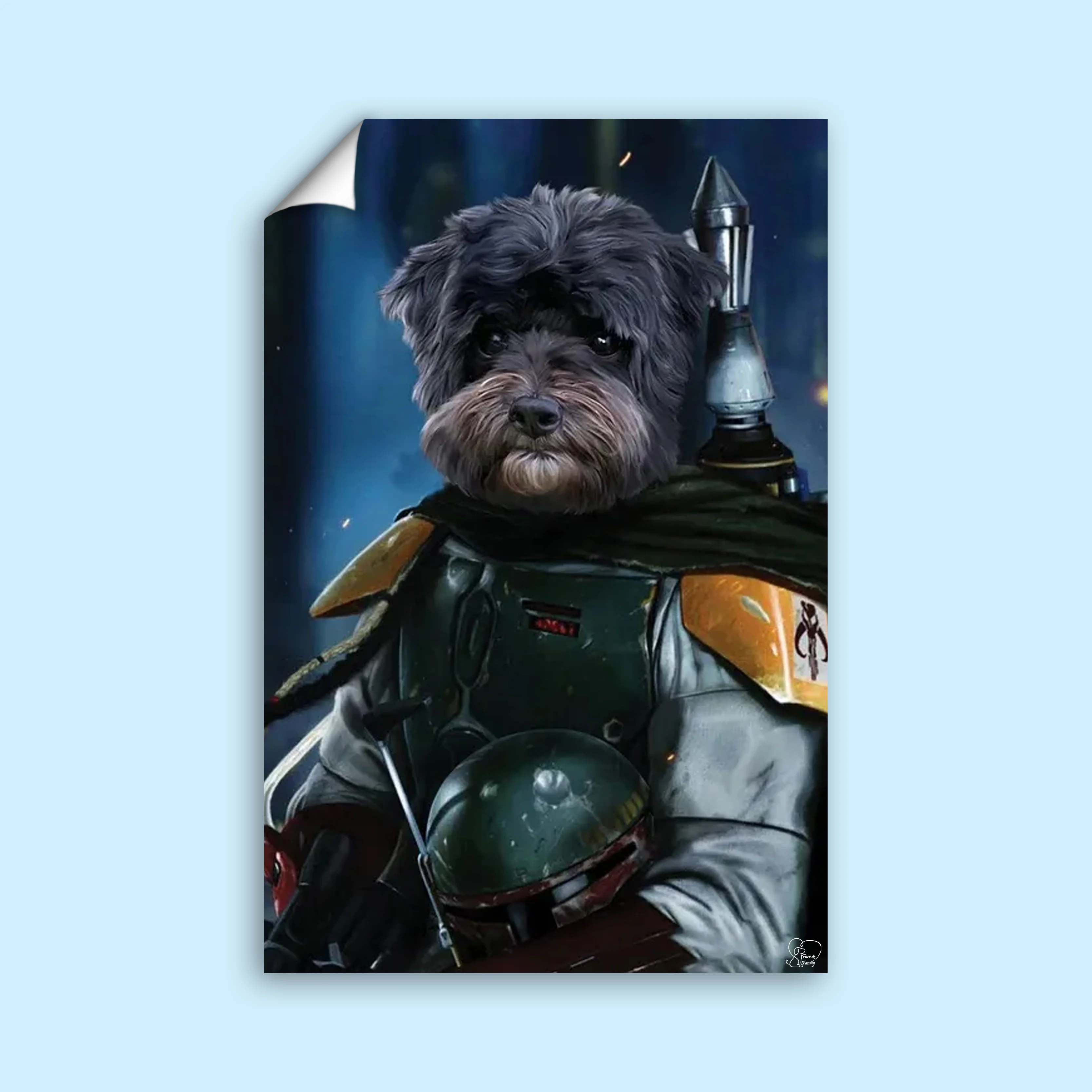 Boba Fett Star Wars - Custom Pet Portrait
