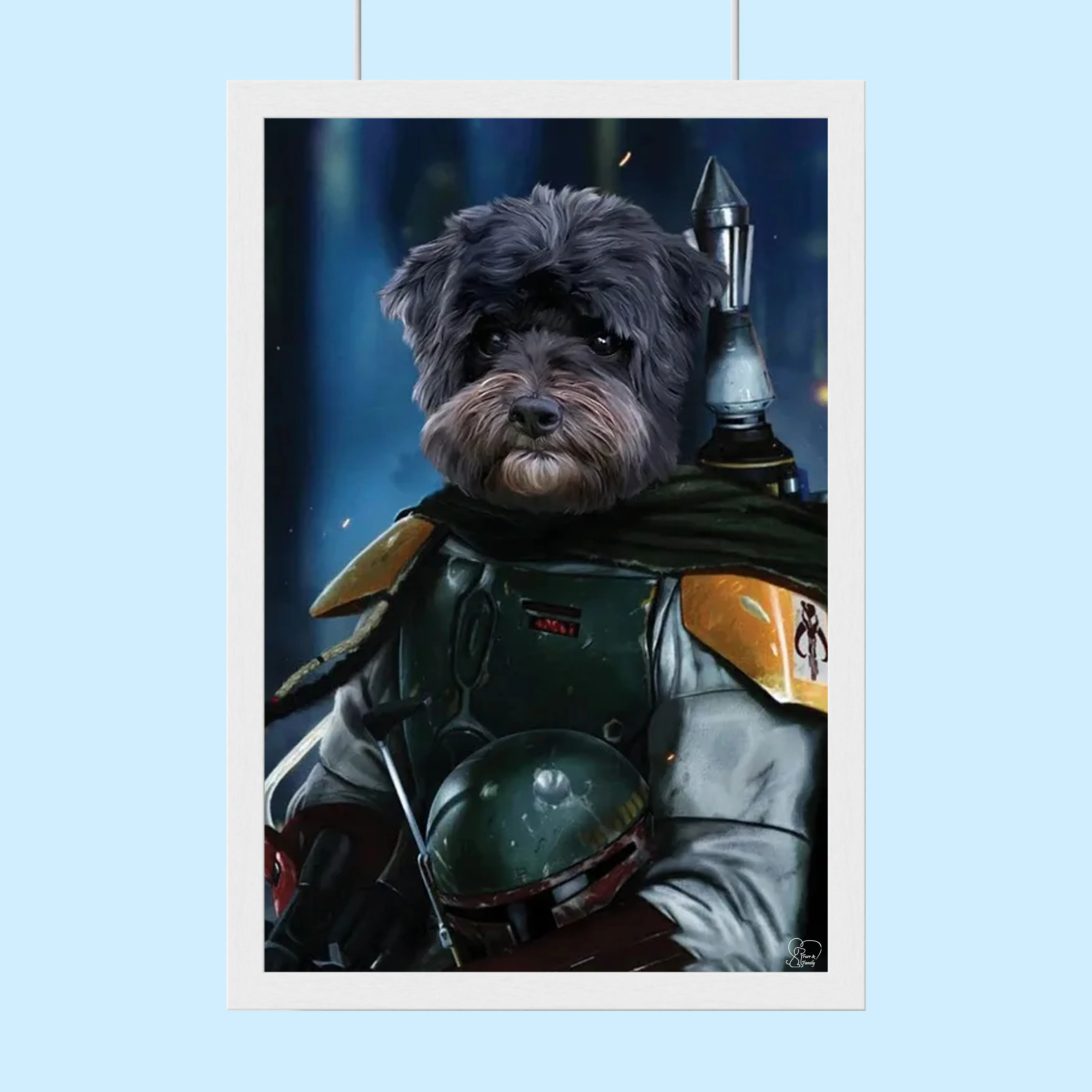 Boba Fett Star Wars - Custom Pet Portrait