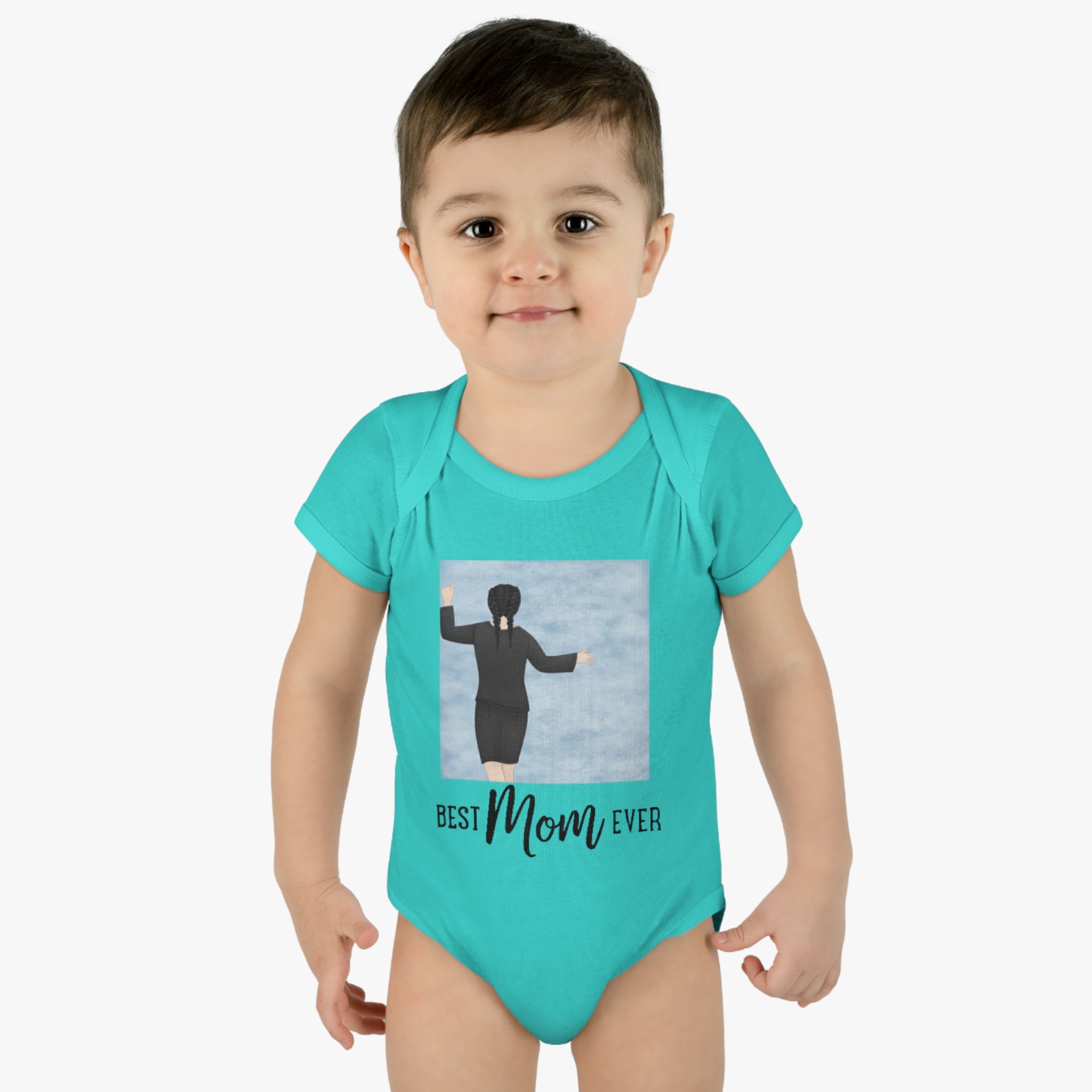 Best MOM ever | Infant Baby Rib Bodysuit