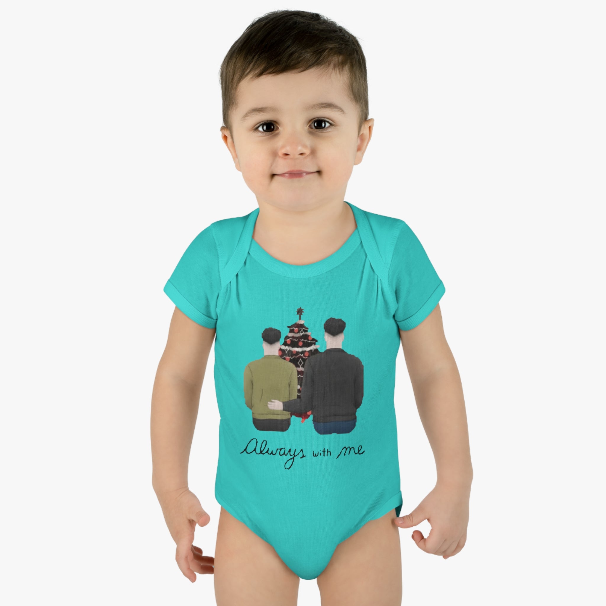 Always with me | Infant Baby Rib Bodysuit