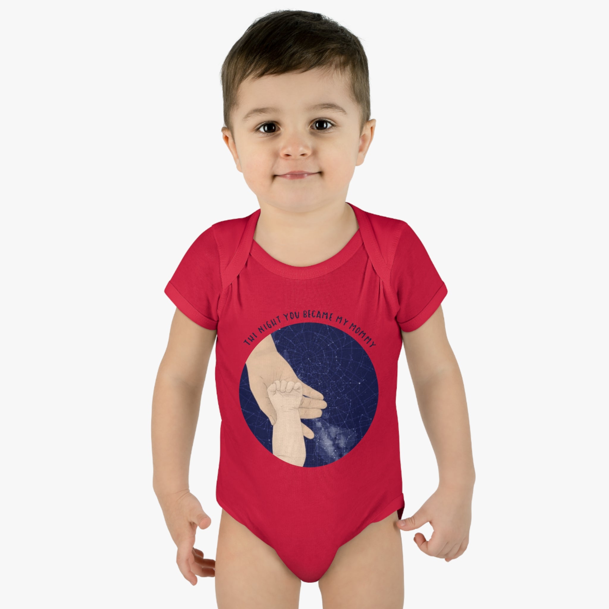 The night you became my mommy | Infant Baby Rib Bodysuit