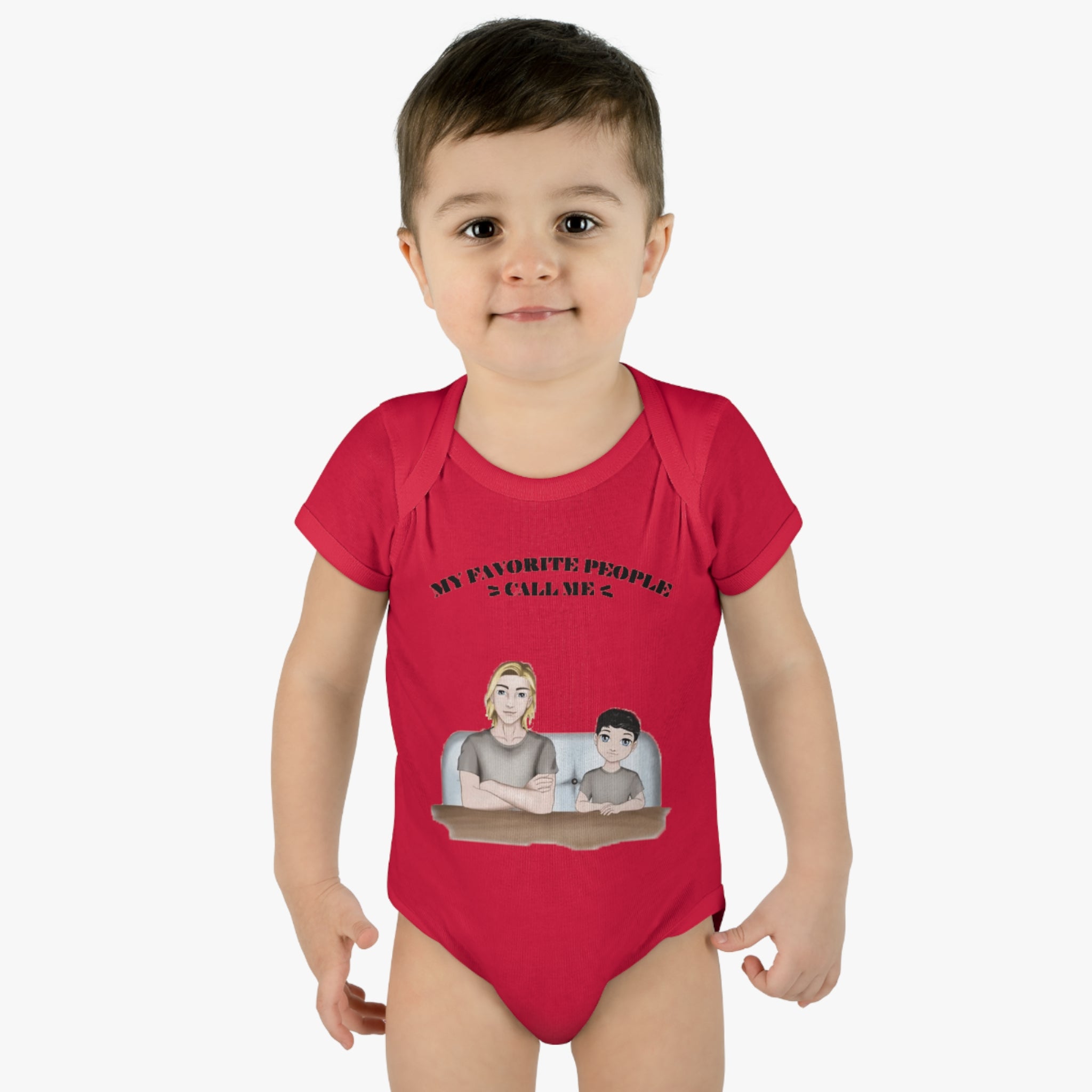 My Favourite people call me ... |  Infant Baby Rib Bodysuit