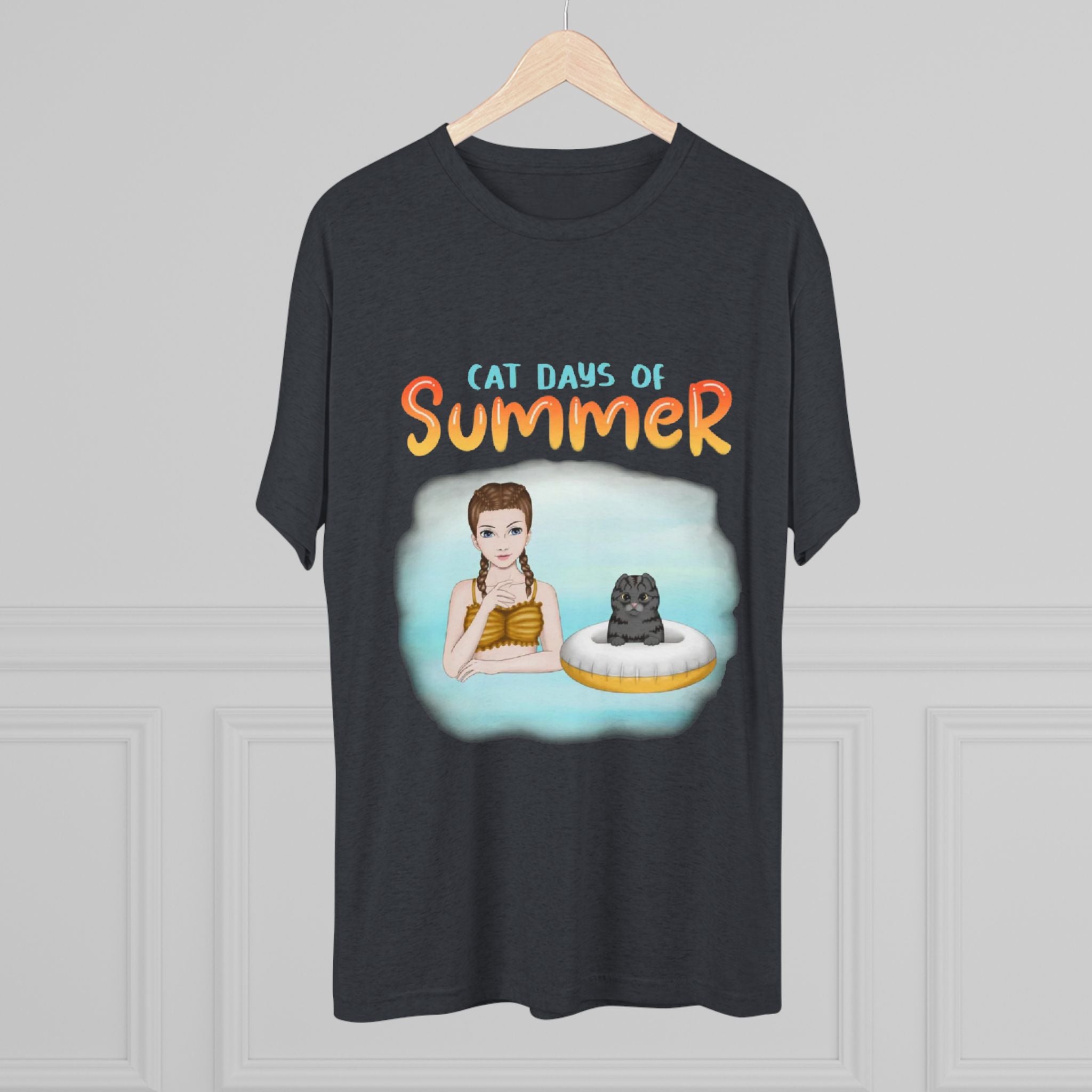 Cats Days of Summer | Unisex Tri-Blend Crew Tee