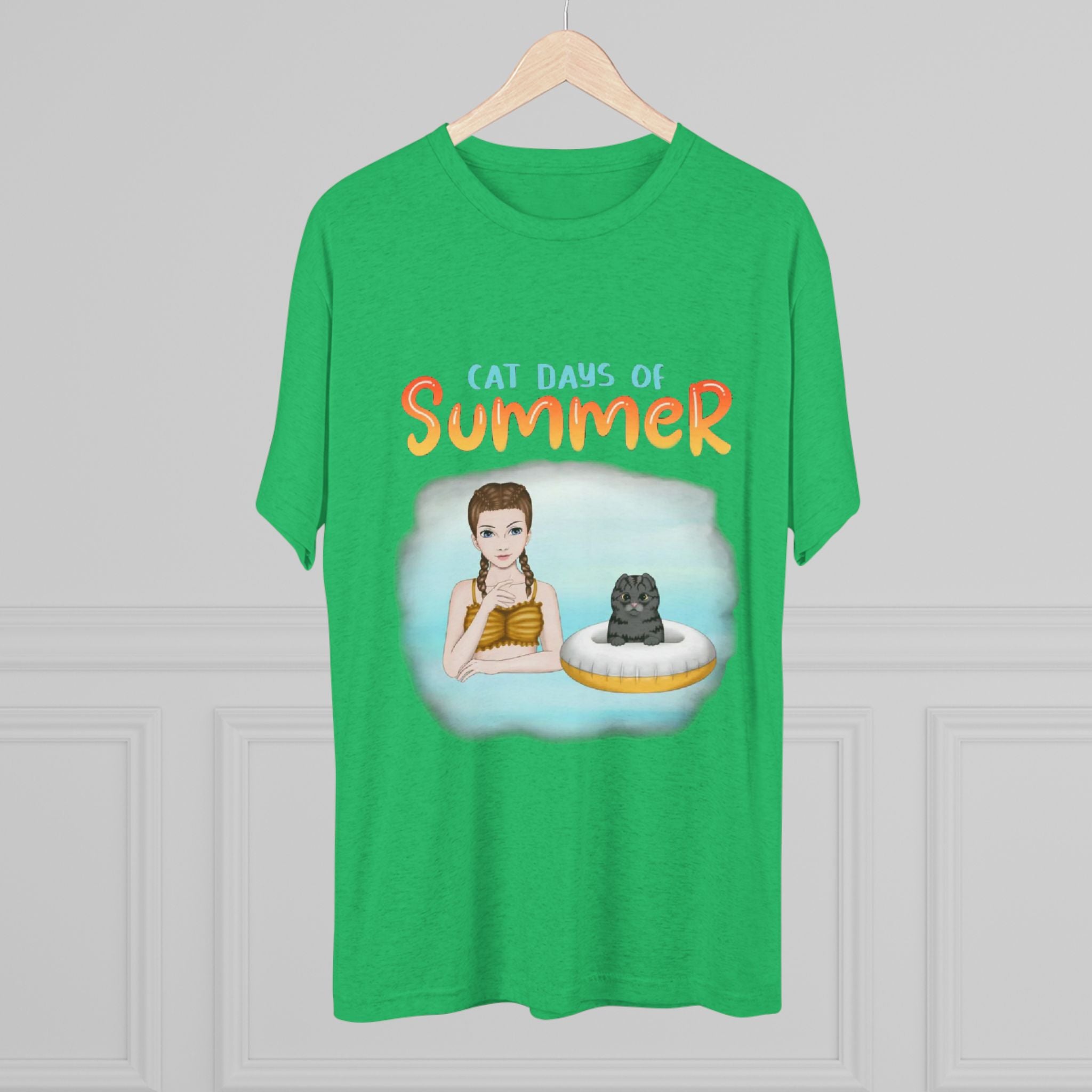 Cats Days of Summer | Unisex Tri-Blend Crew Tee