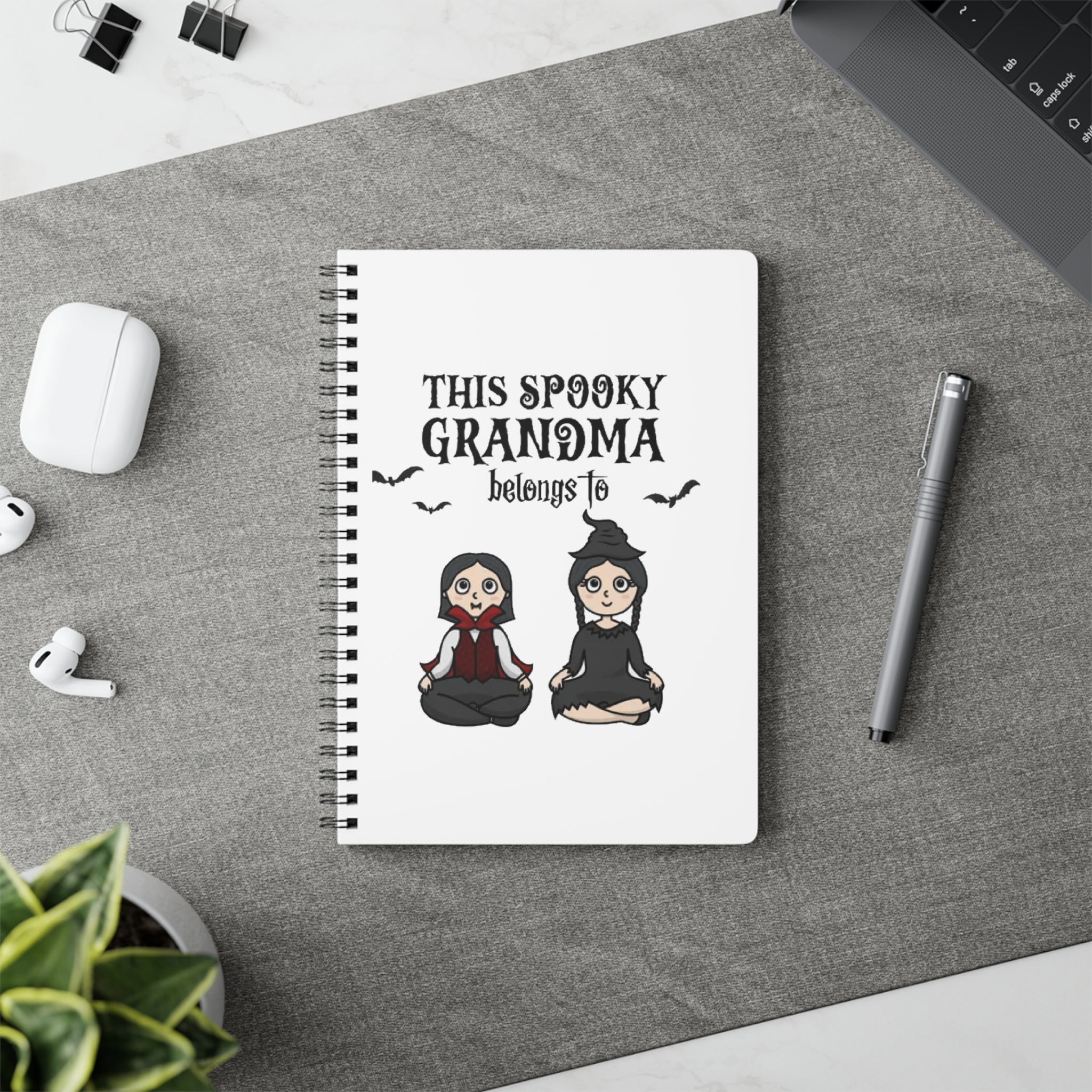 This Spooky Grandma Belongs to | Wiro Bound Softcover Notebook
