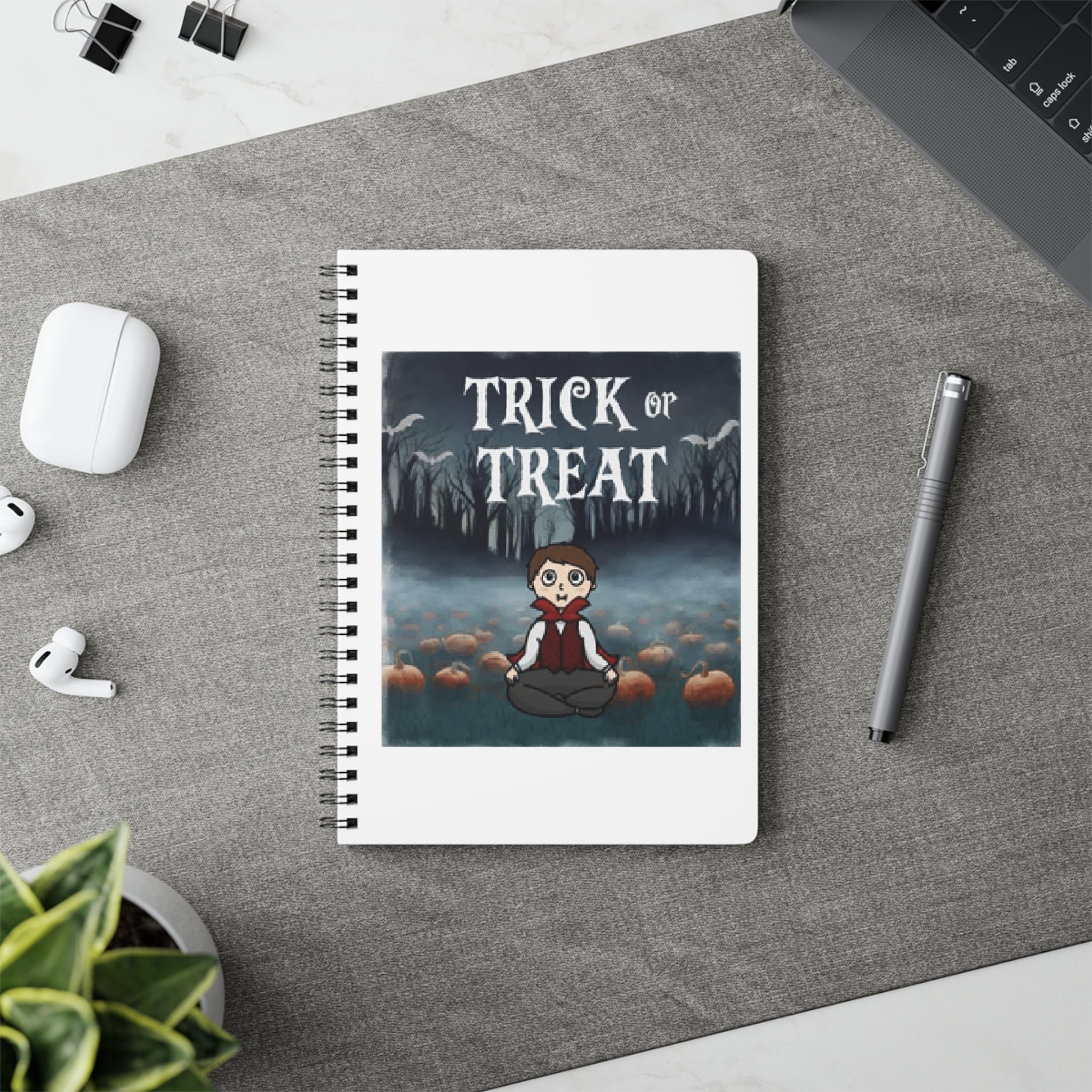 Trick or Treat | Wiro Bound Softcover Notebook