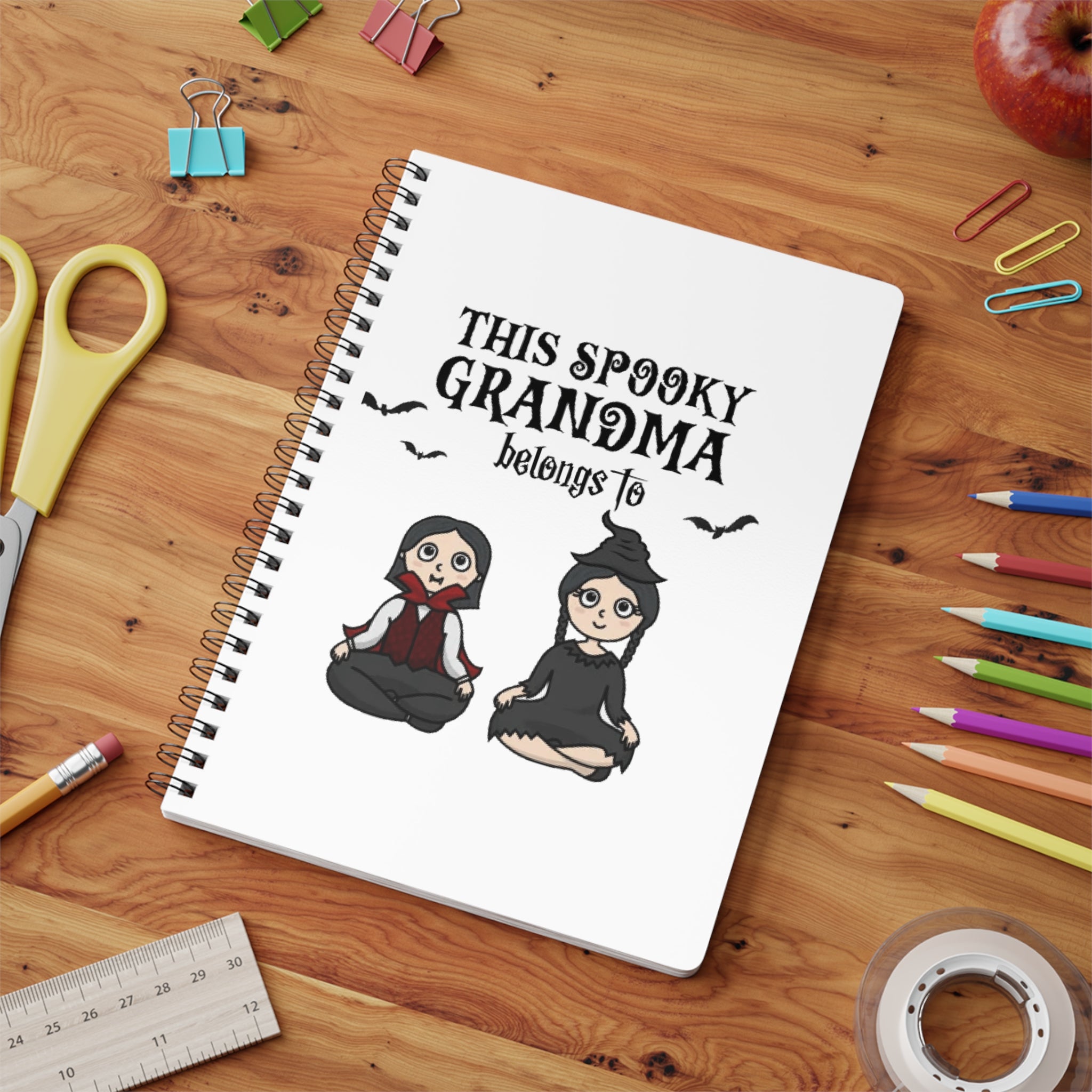 This Spooky Grandma Belongs to | Wiro Bound Softcover Notebook