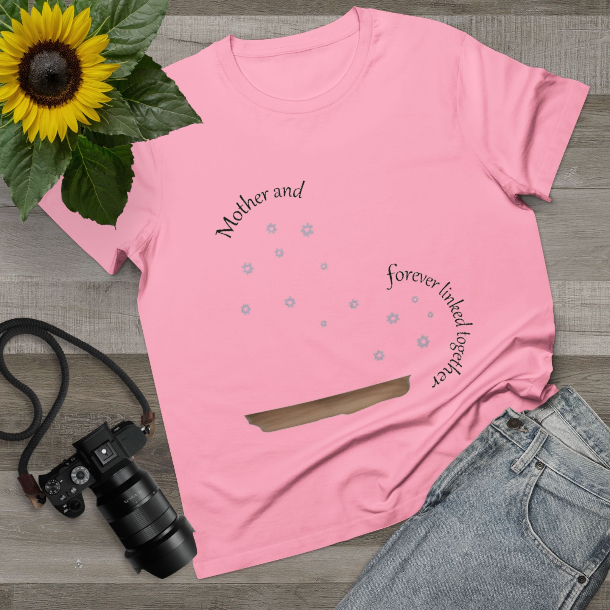 Mother and Daughter linked together | Women Maple Tee